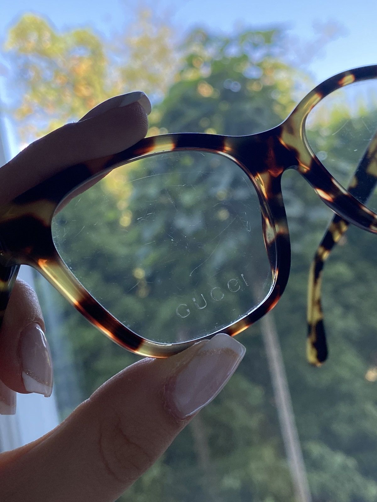 Gucci 🐆 Gucci Leopard Glasses Logo Rhinestones Size ONE SIZE - 9 Thumbnail