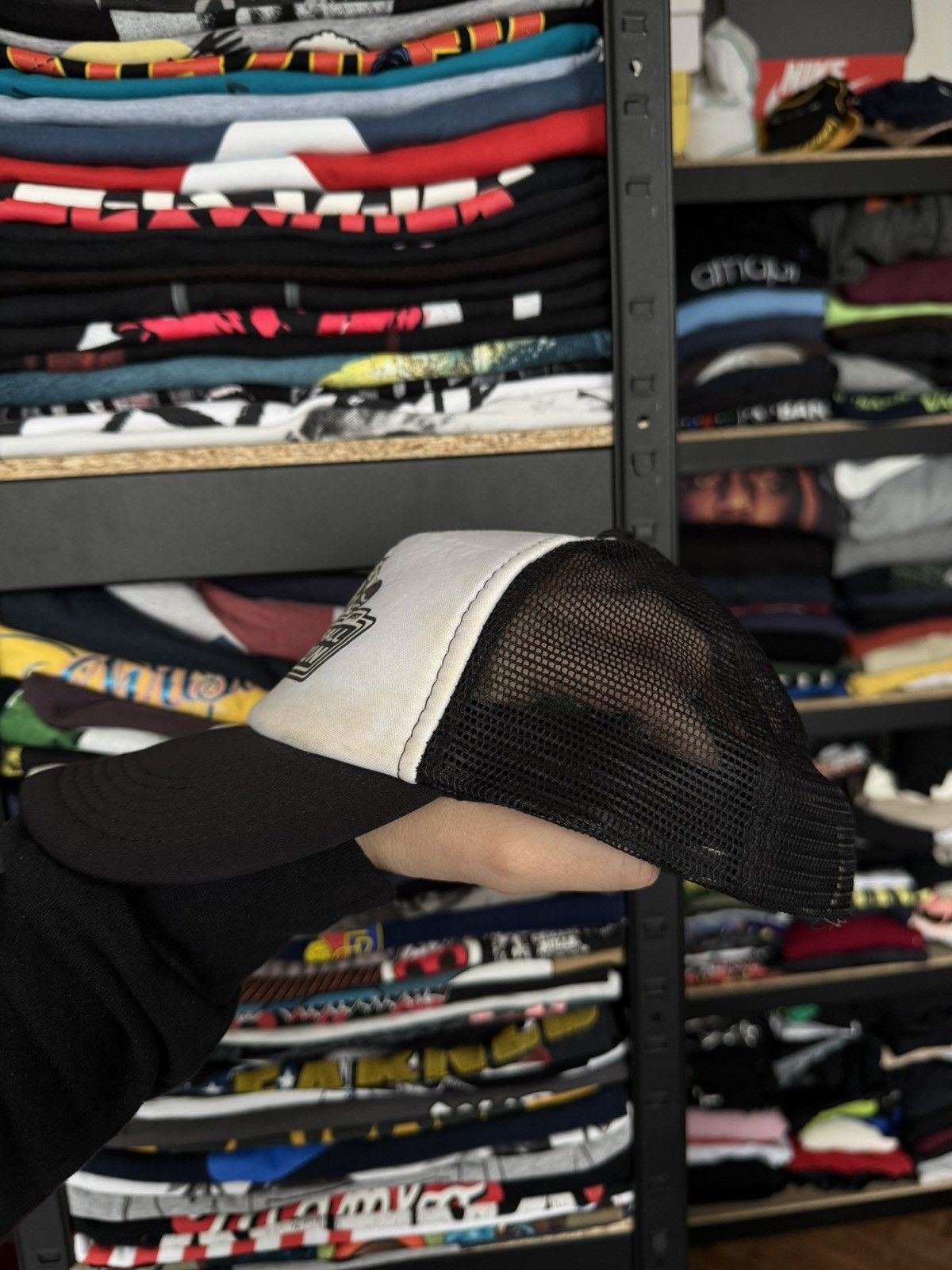 Vintage Trucker Hat Porn and Race Sexy Girl cap Size ONE SIZE - 5 Thumbnail