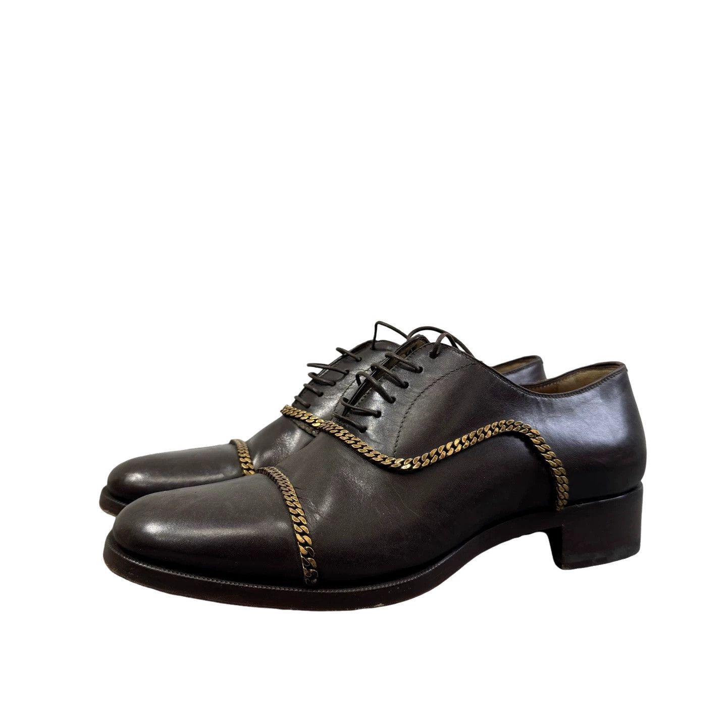 Christian Louboutin Christian Louboutin Chain Detail Leather Shoes EU 40.5 Size US 7.5 / EU 40-41 - 1 Thumbnail