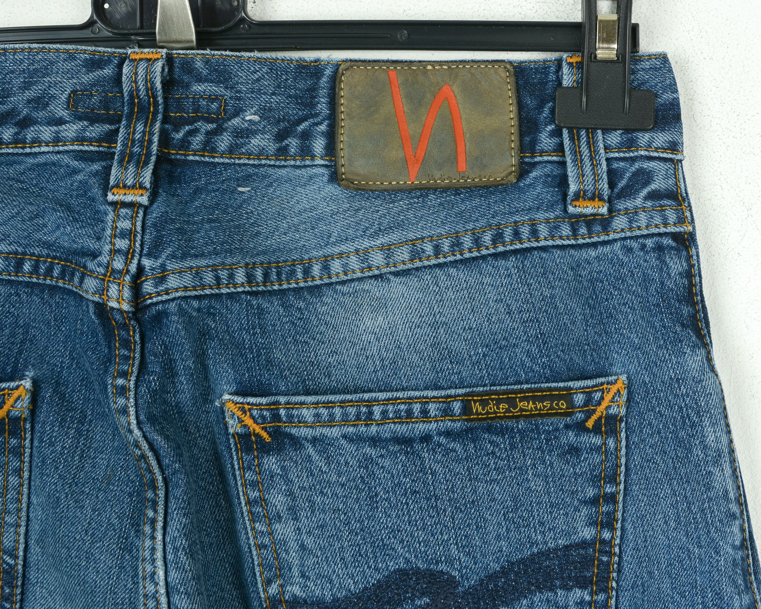 Nudie Jeans Steady Eddie W29 L34 Jeans Straight Denim Pants Ripped Size US 29 - 5 Thumbnail
