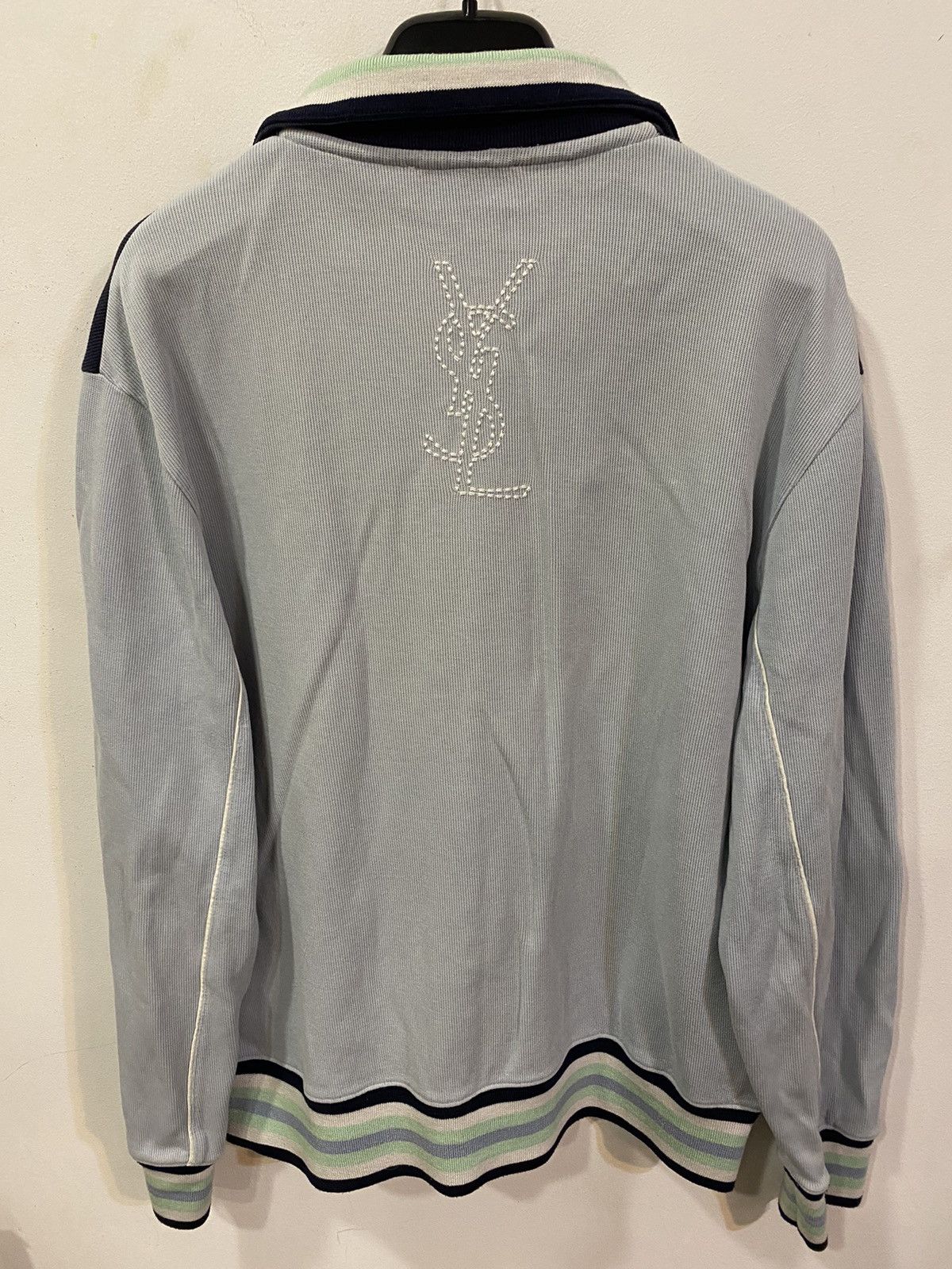 Yves Saint Laurent Blue YSL Sweatshirt Zip YSL Jacket YSL Sweater Size US M / EU 48-50 / 2 - 16 Thumbnail