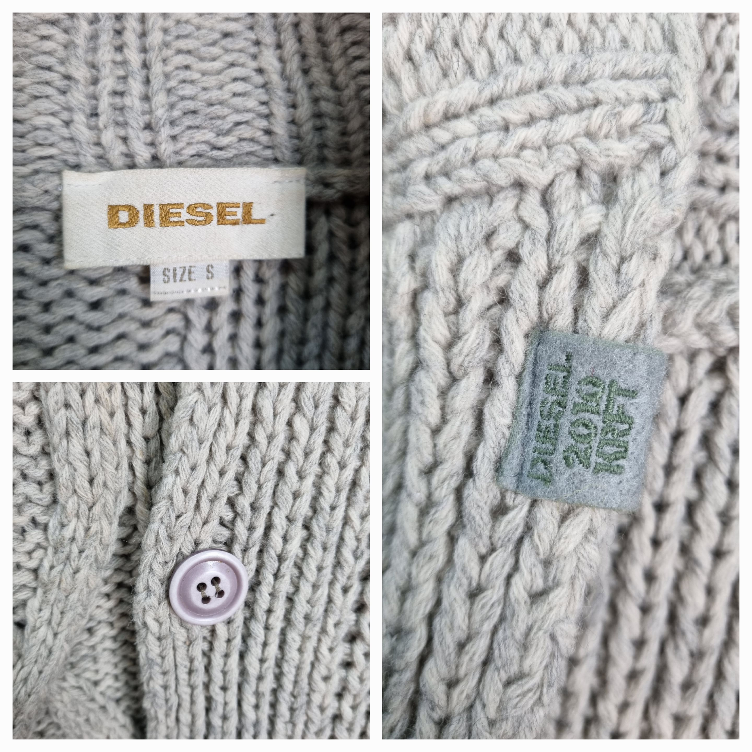 Diesel × Vintage Diesel Gorgeous Heavy Knitted Cardigan Size US S / EU 44-46 / 1 - 15 Thumbnail
