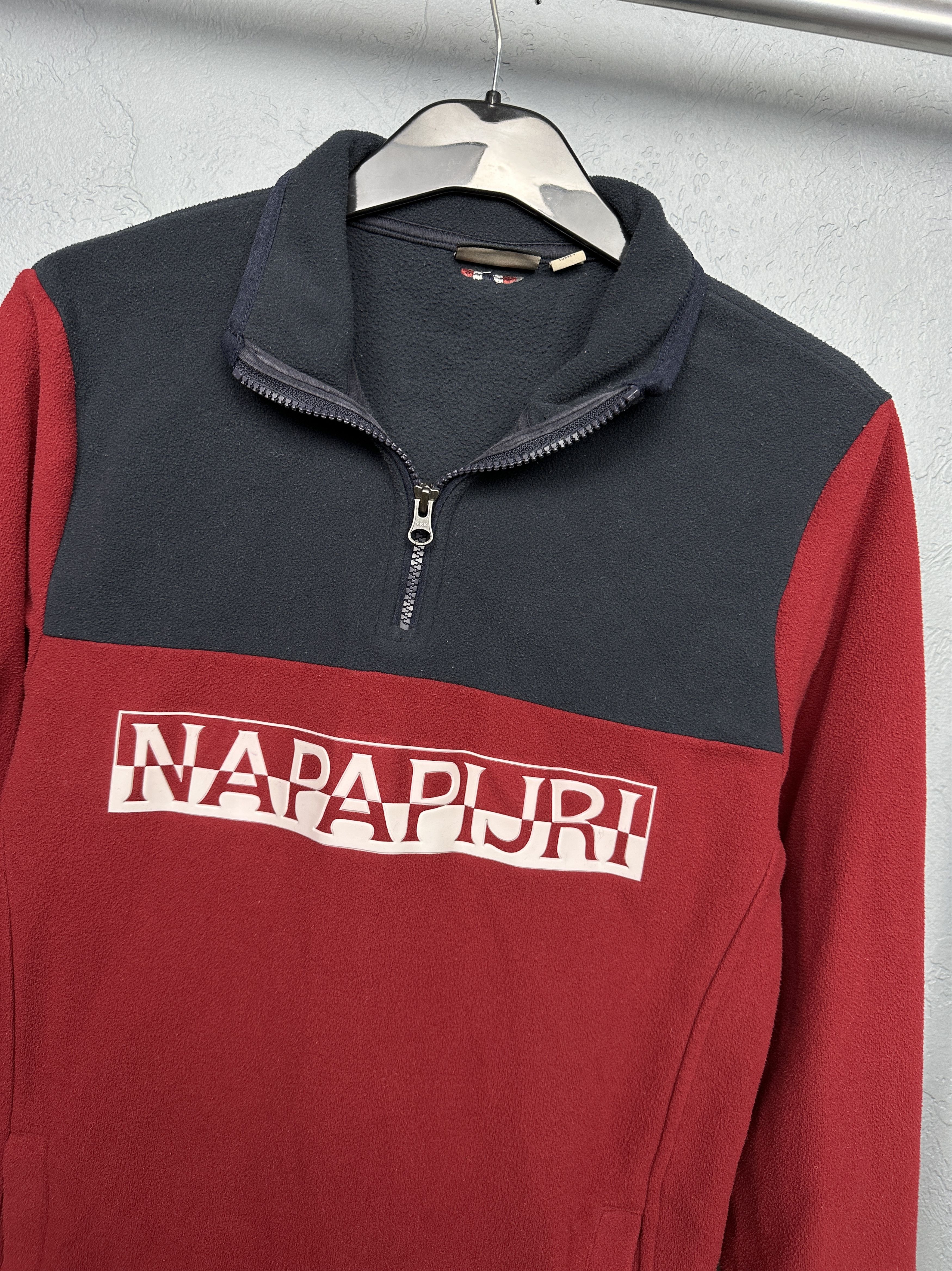 Napapijri Napapijri Mens Big Logo Hoodie Fleece Jacket Size US S / EU 44-46 / 1 - 2 Thumbnail