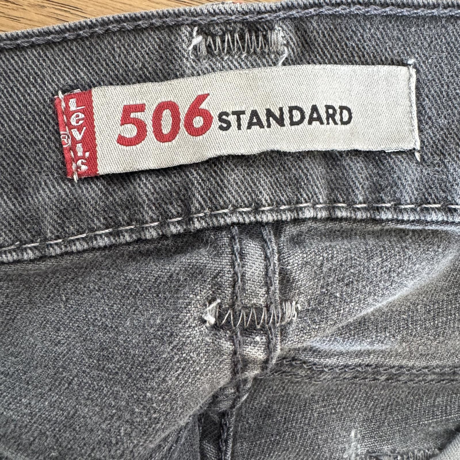 Levi's Levi's 506 Standard Men's Jeans W31 L34 Gray Denim Size US 31 - 3 Thumbnail
