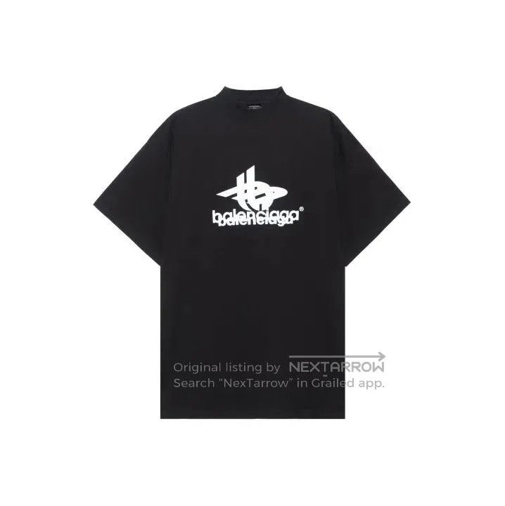 Balenciaga Balenciaga SS23 Logo Print Black Short Sleeve T. Size US L / EU 52-54 / 3 - 1 Thumbnail
