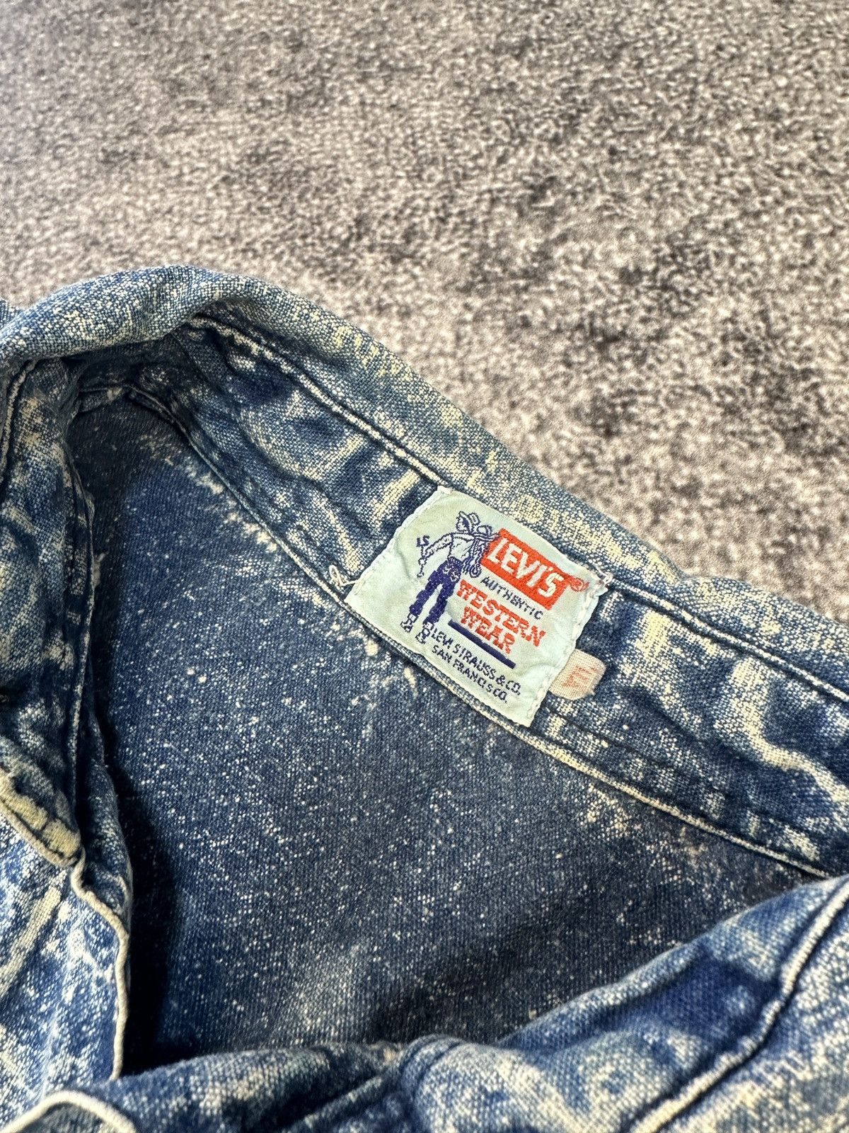 Levi's × Vintage Vintage Levi’s Denim Button Up Shirt 50s Western Wear USA XL Size US XL / EU 56 / 4 - 3 Thumbnail