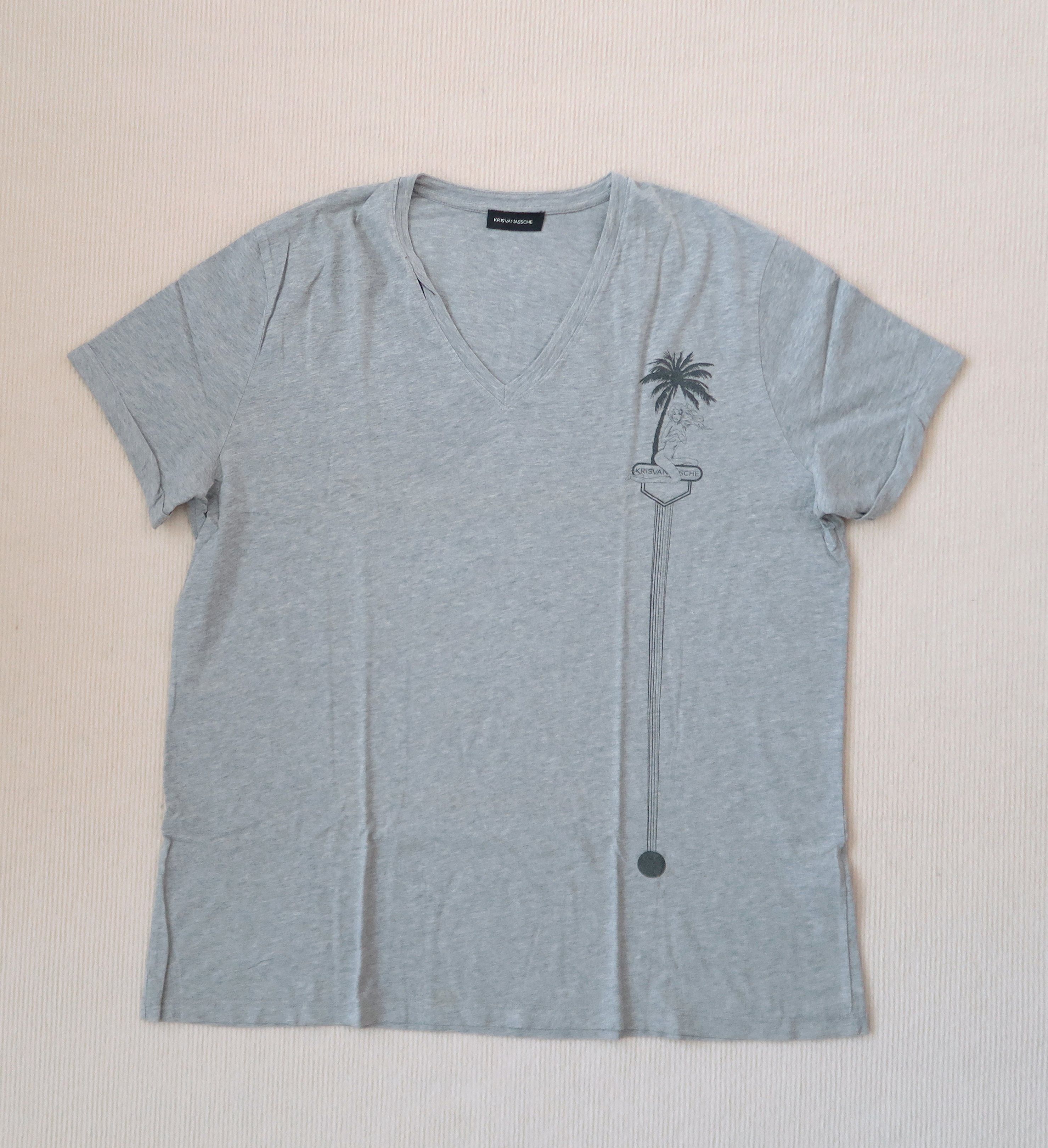 Kris Van Assche Kris Van Assche V-neck Sexy Palm Tree Street Sign T-Shirt Size US XXL / EU 58 / 5 - 1 Thumbnail