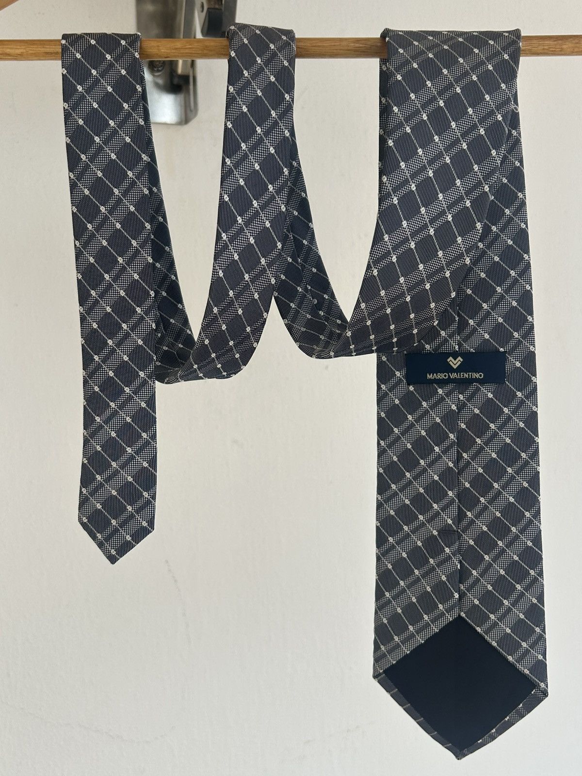 Mario Valentino Mario Valentino Vintage Tie Gray Size ONE SIZE - 2 Thumbnail