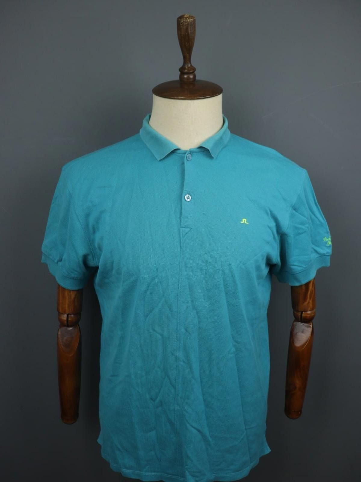 J.Lindeberg J.Lindeberg Blue 100% Cotton Collared Polo Shirt Size XL Size US XL / EU 56 / 4 - 1 Thumbnail