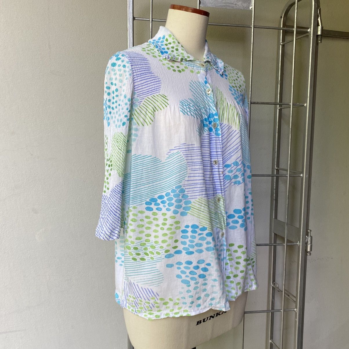 Tsumori Chisato Tsumori Chisato Meadow Bloom Pleated Shirt Size XS / US 0-2 / IT 36-38 - 10 Thumbnail