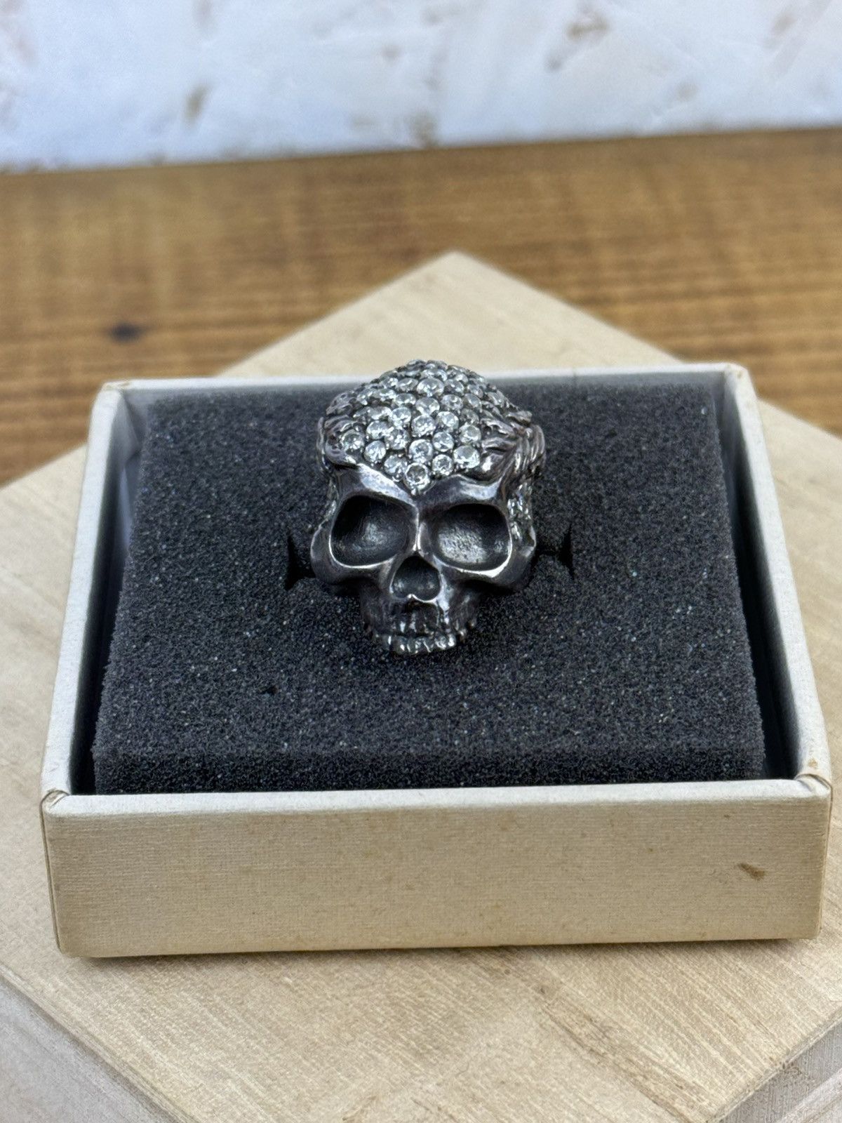 Vivienne Westwood Vintage Vivienne Westwood Skull Wreath 925 Silver Ring XS Size ONE SIZE - 1 Thumbnail