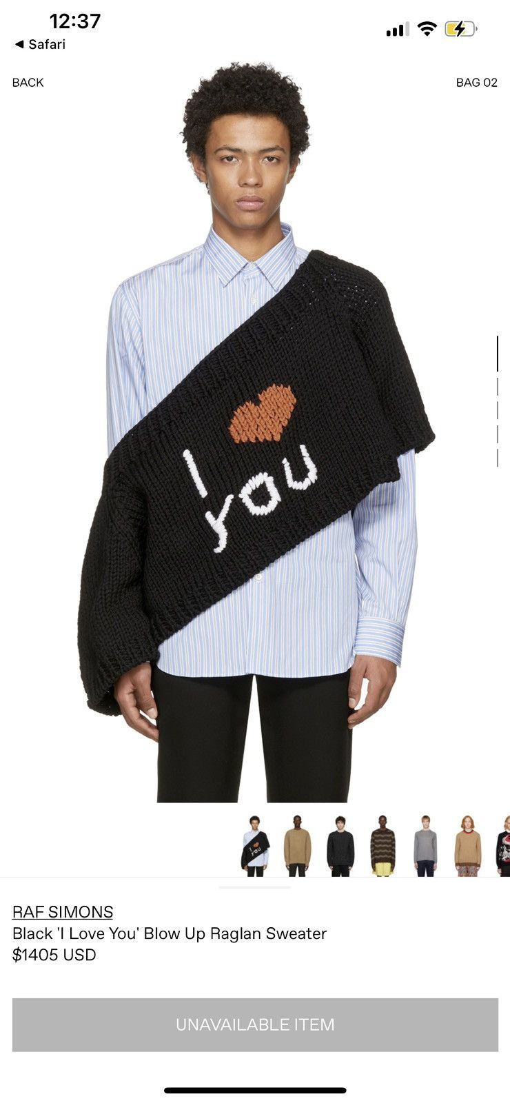 Raf Simons Raf Simons A/W 17 “I love you” knit Size US S / EU 44-46 / 1 - 7 Thumbnail