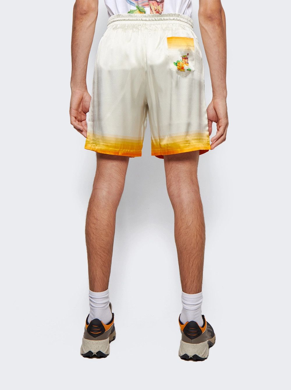 Casablanca o1mle0326 Drawstring Silk Shorts in Multicolor Size US 34 / EU 50 - 5 Thumbnail