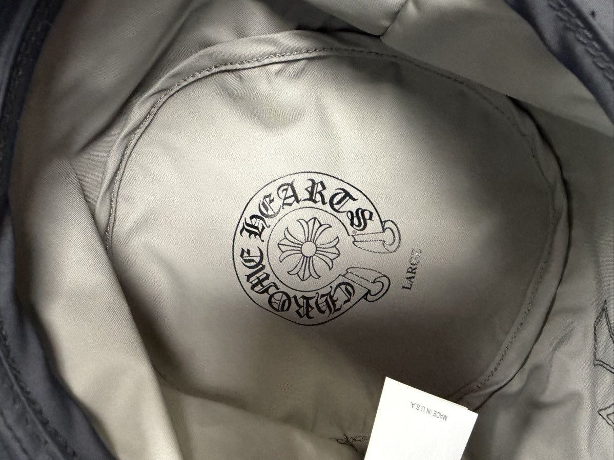 Chrome Hearts Chrome Hearts Navy Nylon Leather Patch Bucket Hat Size ONE SIZE - 2 Thumbnail