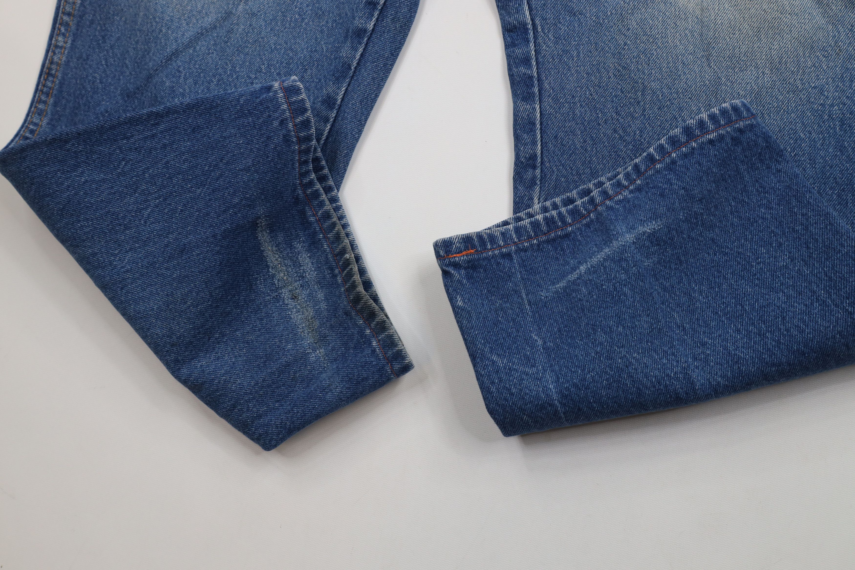 Dickies × Vintage Vintage Dickies Spell Out Wide Leg Denim Jeans Blue Cotton Size US 44 / EU 60 - 5 Thumbnail
