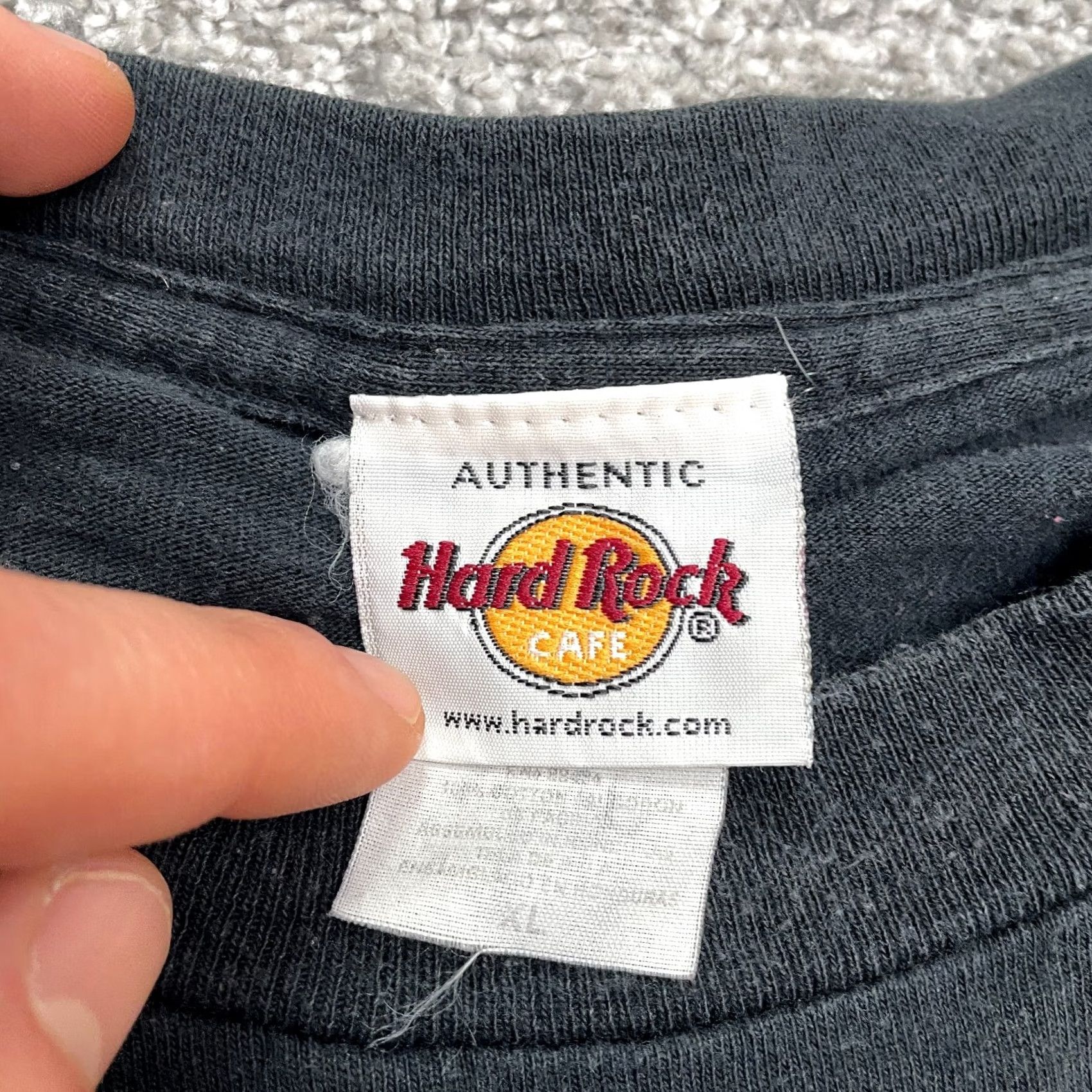 Hard Rock Cafe Hard Rock Cafe Vintage 90s Graphic T-Shirt Unisex XL Black Crew Neck Cotton Tee Size XL / US 12-14 / IT 48-50 - 5 Thumbnail
