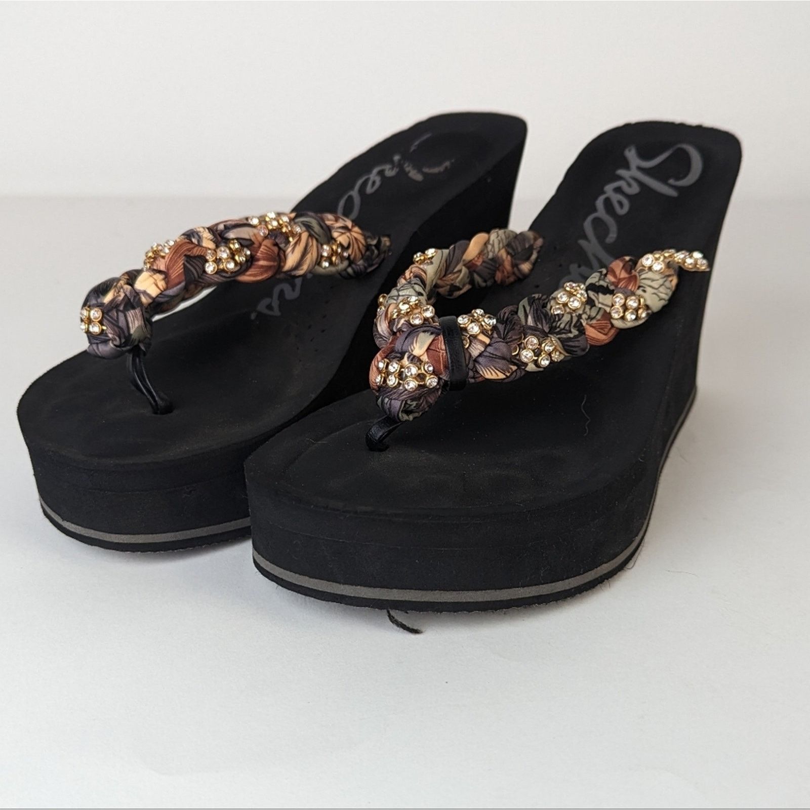 SKECHERS Skechers Platform Braided Sandals - 8 Size US 8 / IT 38 - 8 Thumbnail