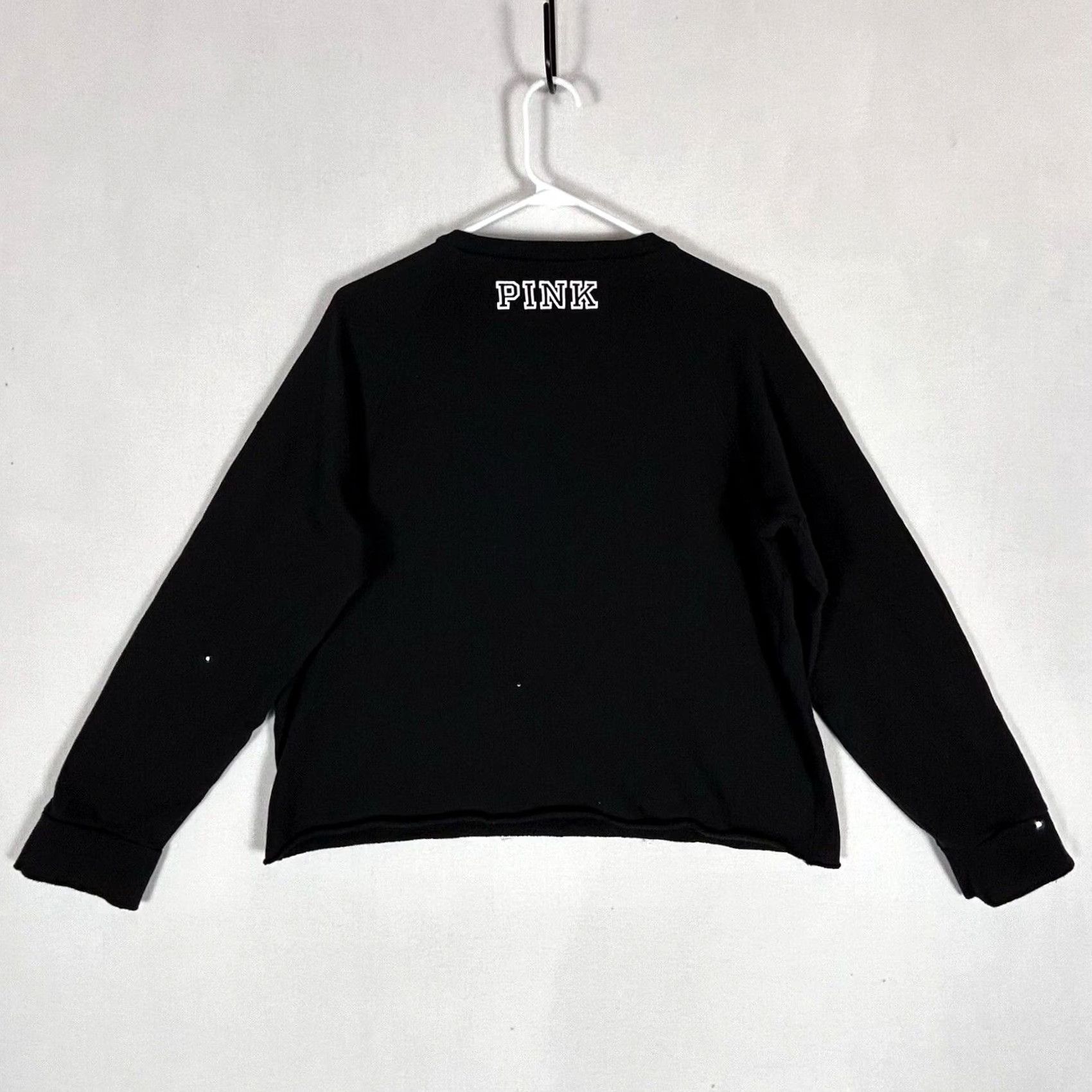 Pinko PINK Wisconsin Badgers Sweatshirt Womens Small Black Snap Button Sleeves Casual Size S / US 4 / IT 40 - 6 Thumbnail