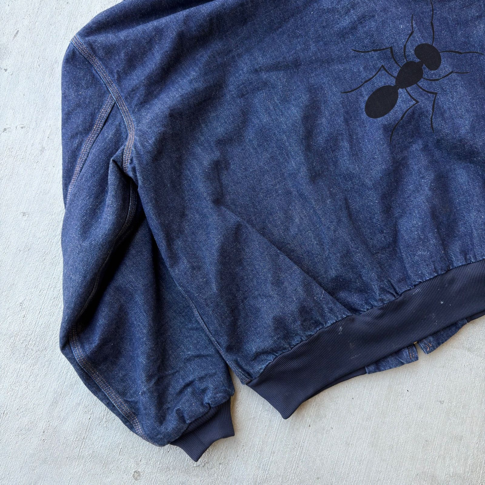 Carhartt × Vintage Carhartt dark blue denim hooded work wear jacket Size US L / EU 52-54 / 3 - 7 Thumbnail