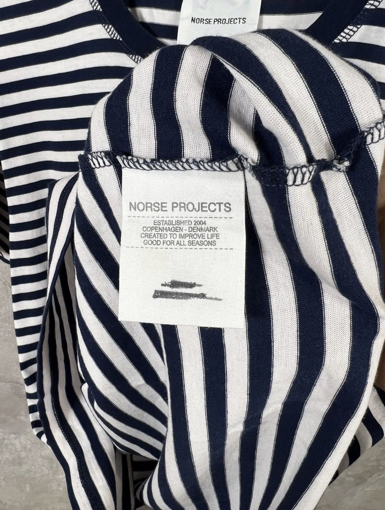 Norse Projects Vintage Norse Project Stripes Y2k Tee Size US M / EU 48-50 / 2 - 6 Thumbnail