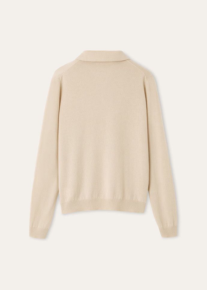 Loro Piana os11x0326 FAQ9446 Sergio Polo Shirt in Toffee Cream Size S / US 4 / IT 40 - 2 Thumbnail