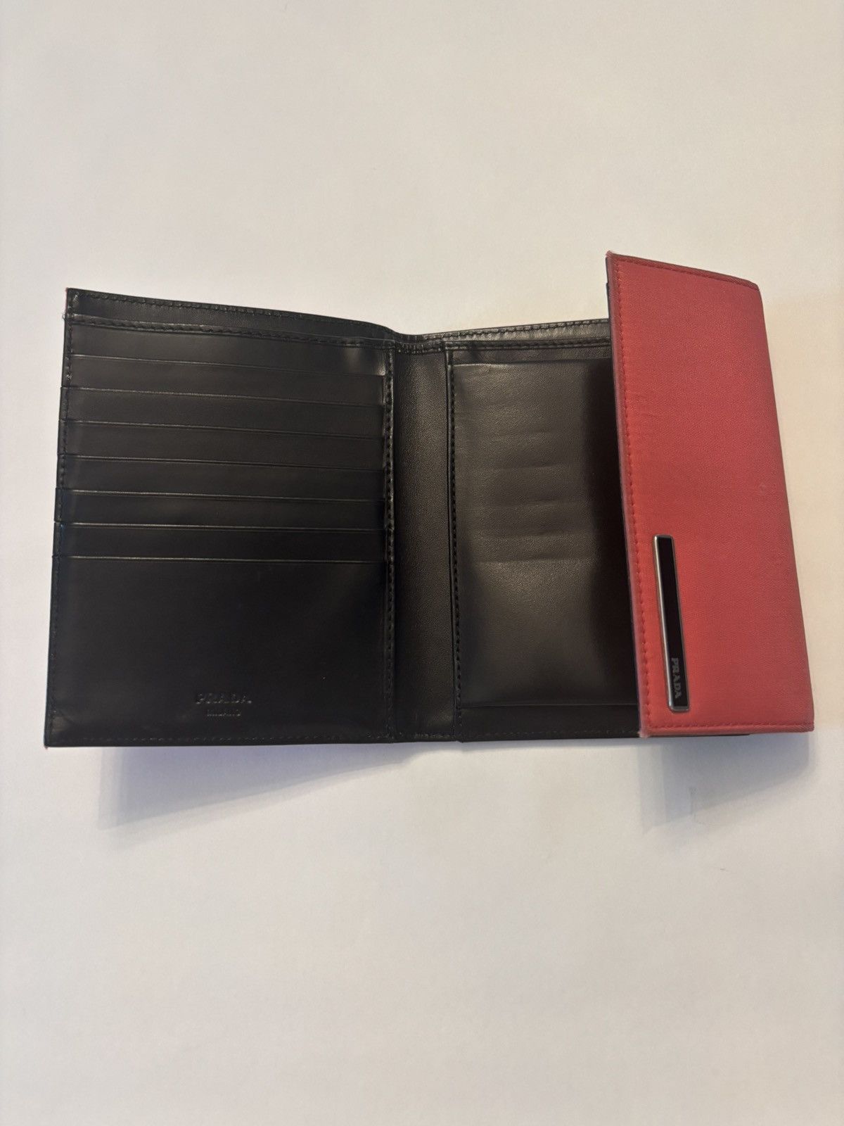 Prada Prada Pink and Black Trifold Wallet Size ONE SIZE - 5 Thumbnail
