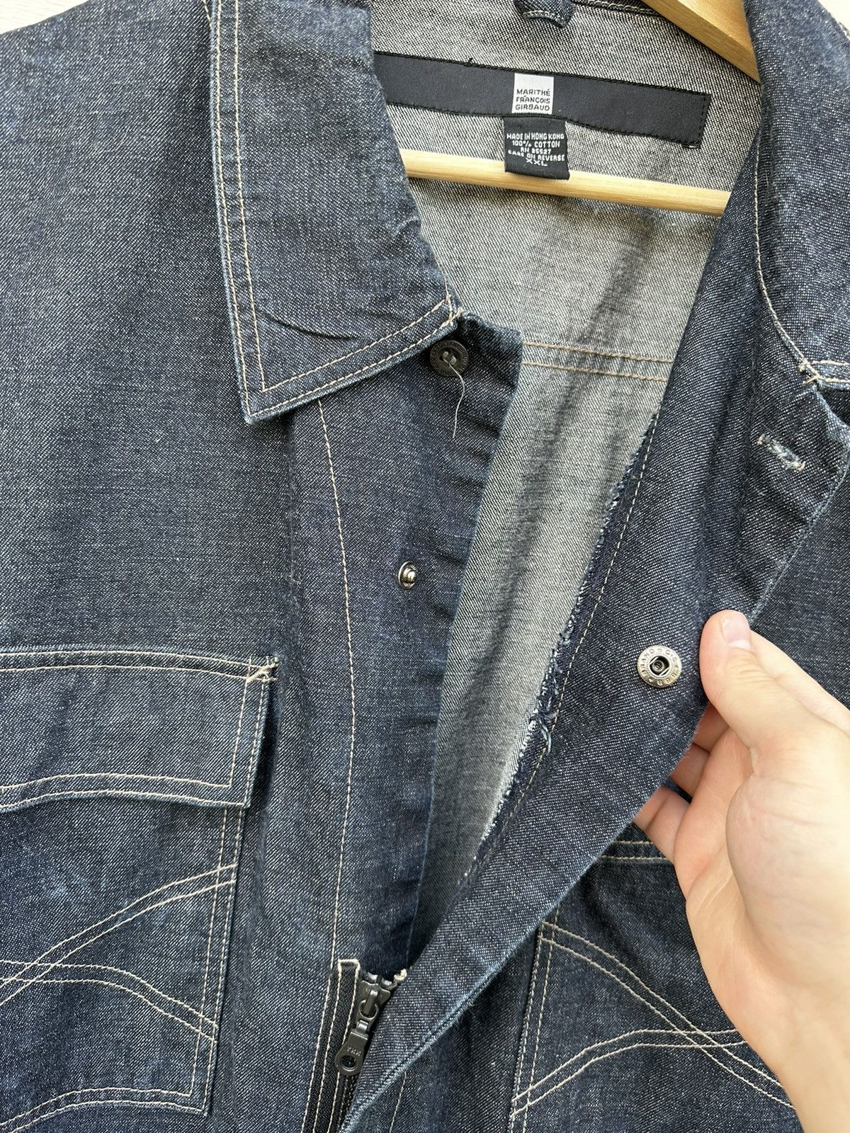 Marithe + Francois Girbaud Vintage Girbaud Heavy Denim Jumpsuit Size US 38 / EU 54 - 7 Thumbnail