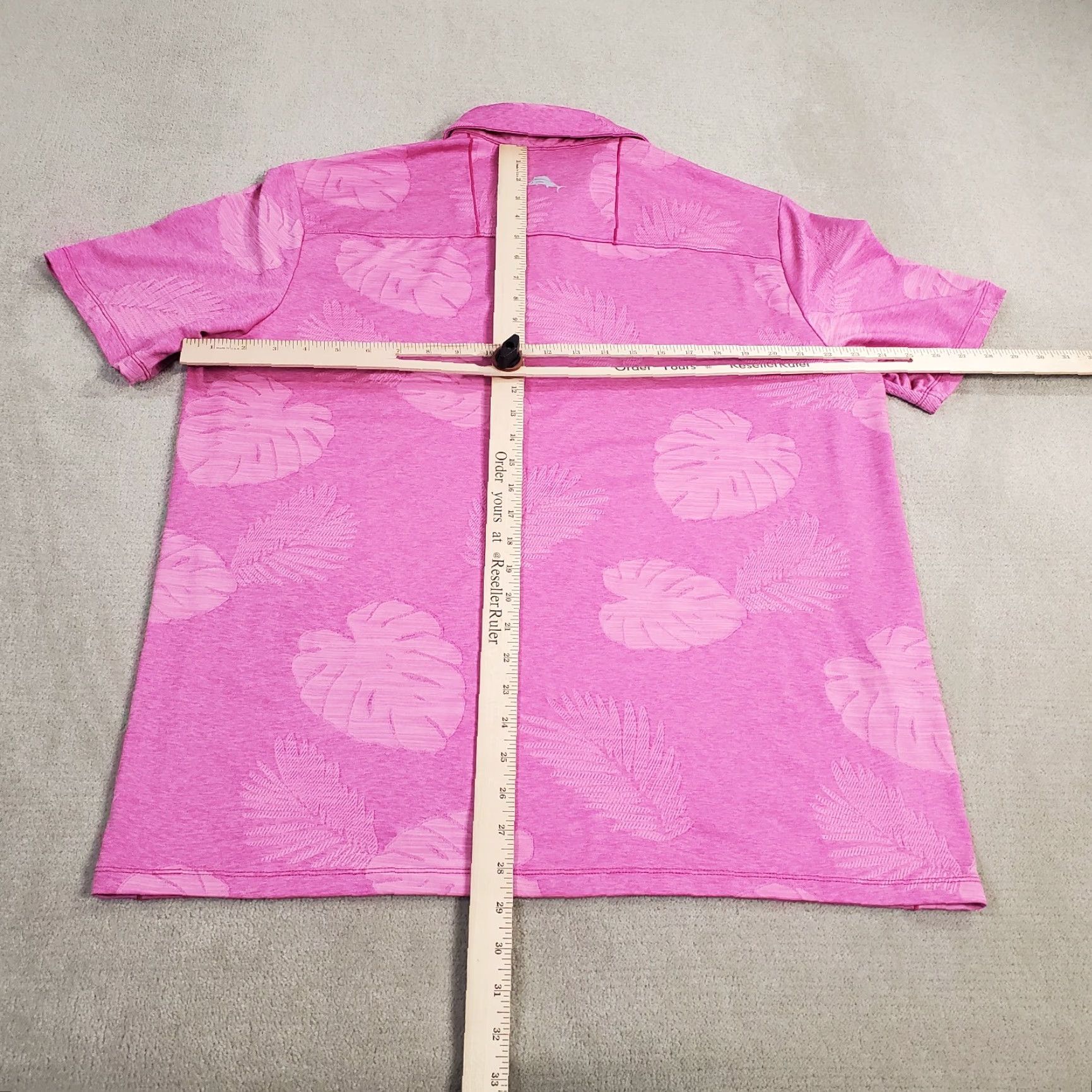 Tommy Bahama Tommy Bahama Polo Shirt Mens Large Pink Performance Stretch Floral Polo Shirt Size US L / EU 52-54 / 3 - 4 Thumbnail