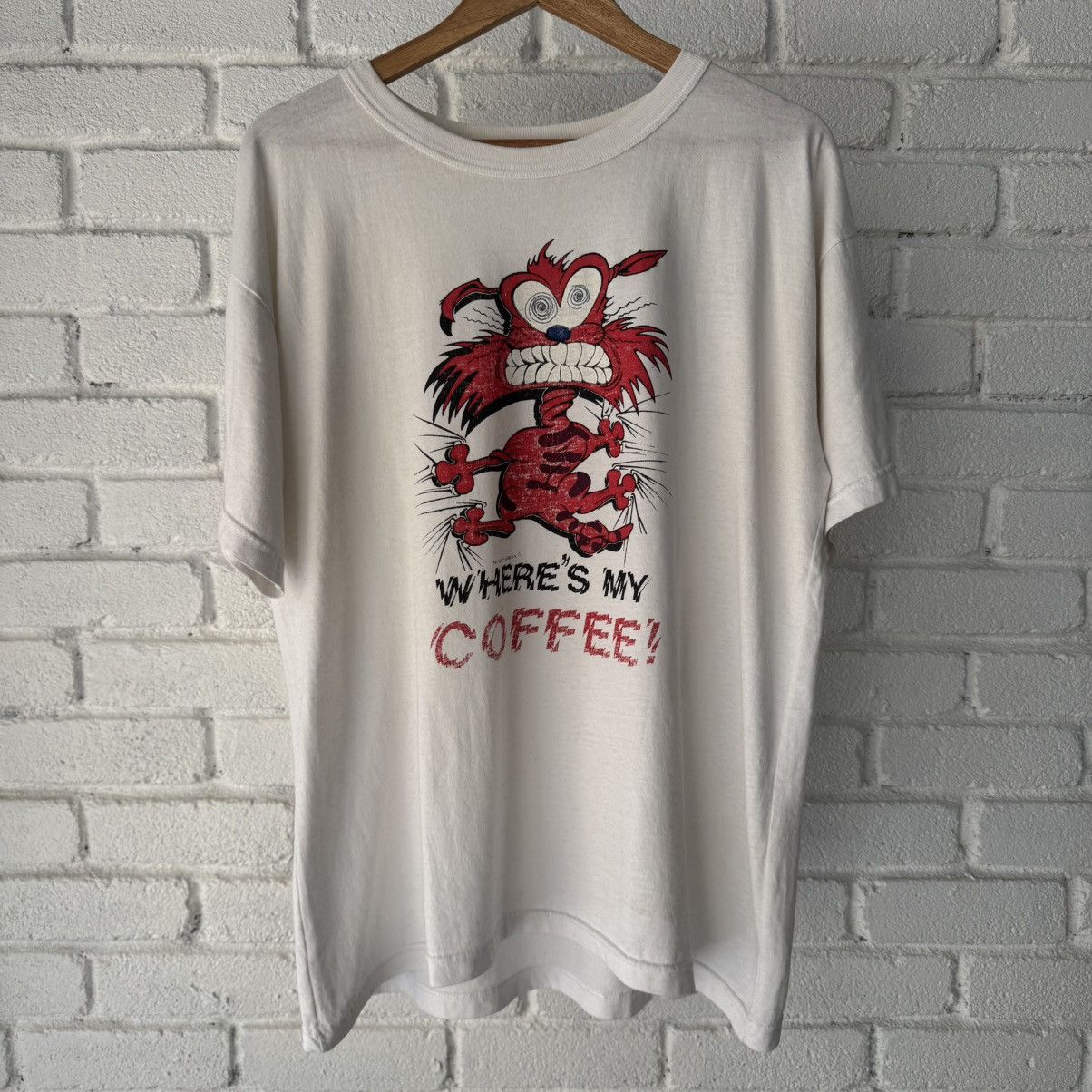 Vintage Vintage Where’s My Coffee Tee Size US L / EU 52-54 / 3 - 1 Thumbnail