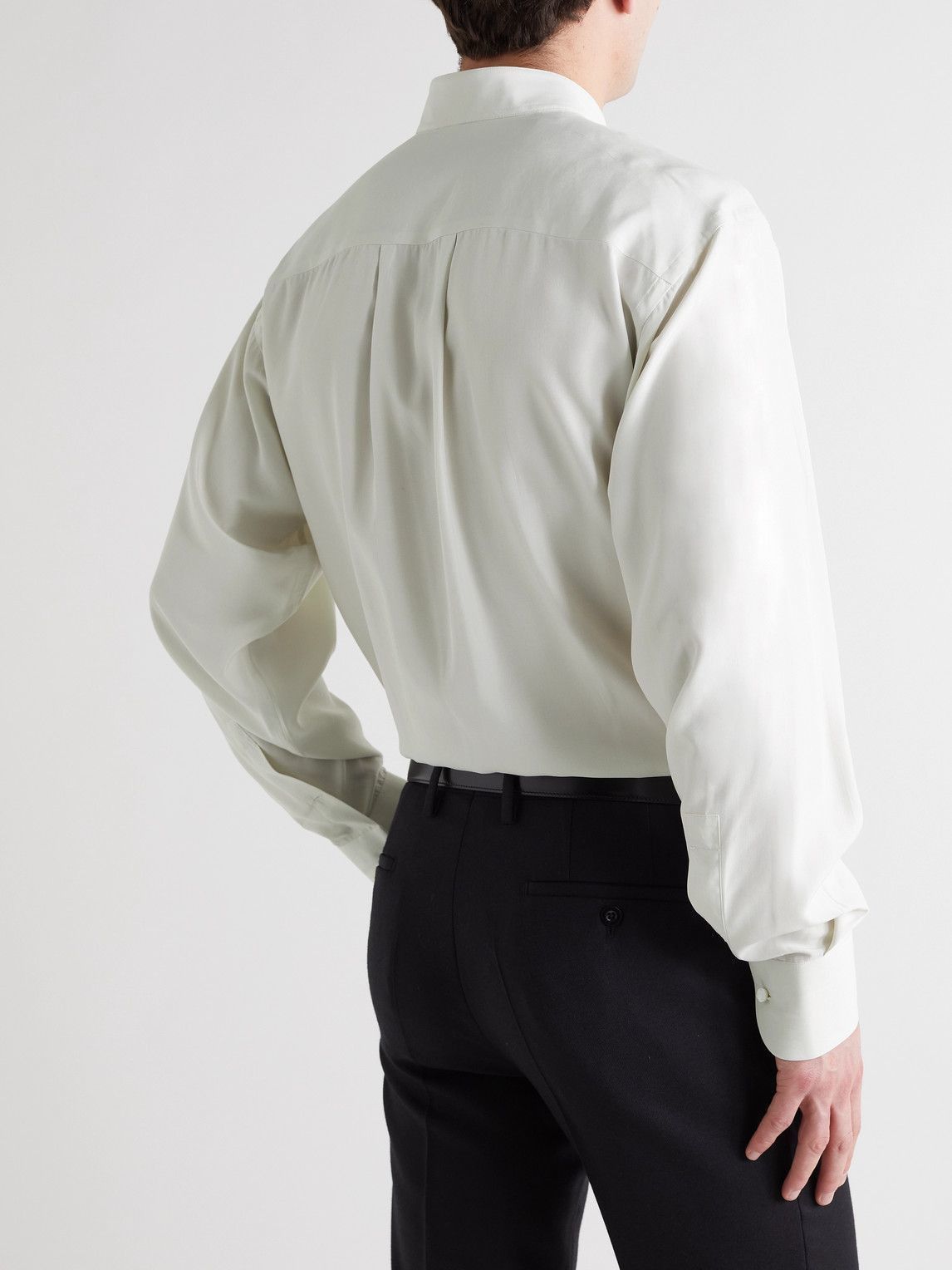 Tom Ford o1y0425 Solid Color Shirt in Off White Size US M / EU 48-50 / 2 - 3 Thumbnail