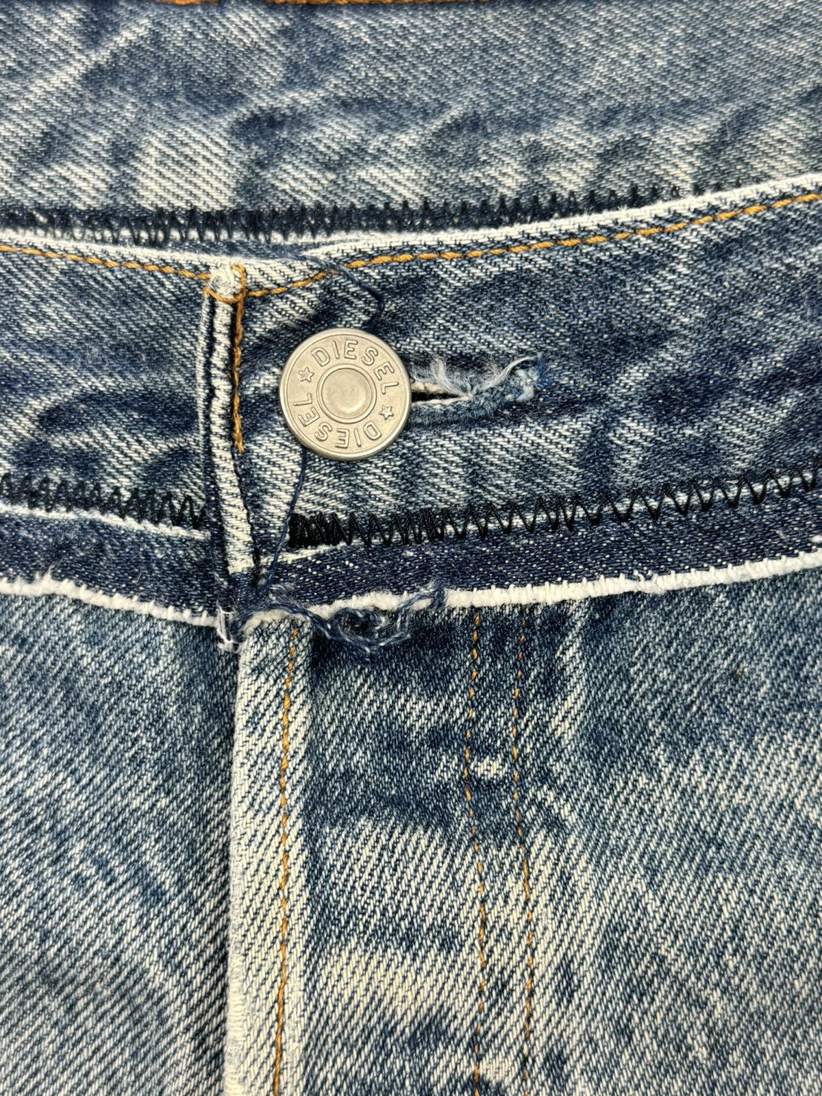 READYMADE x DIESEL DISTRESSED DENIM JEANS Size US 34 / EU 50 - 4 Thumbnail