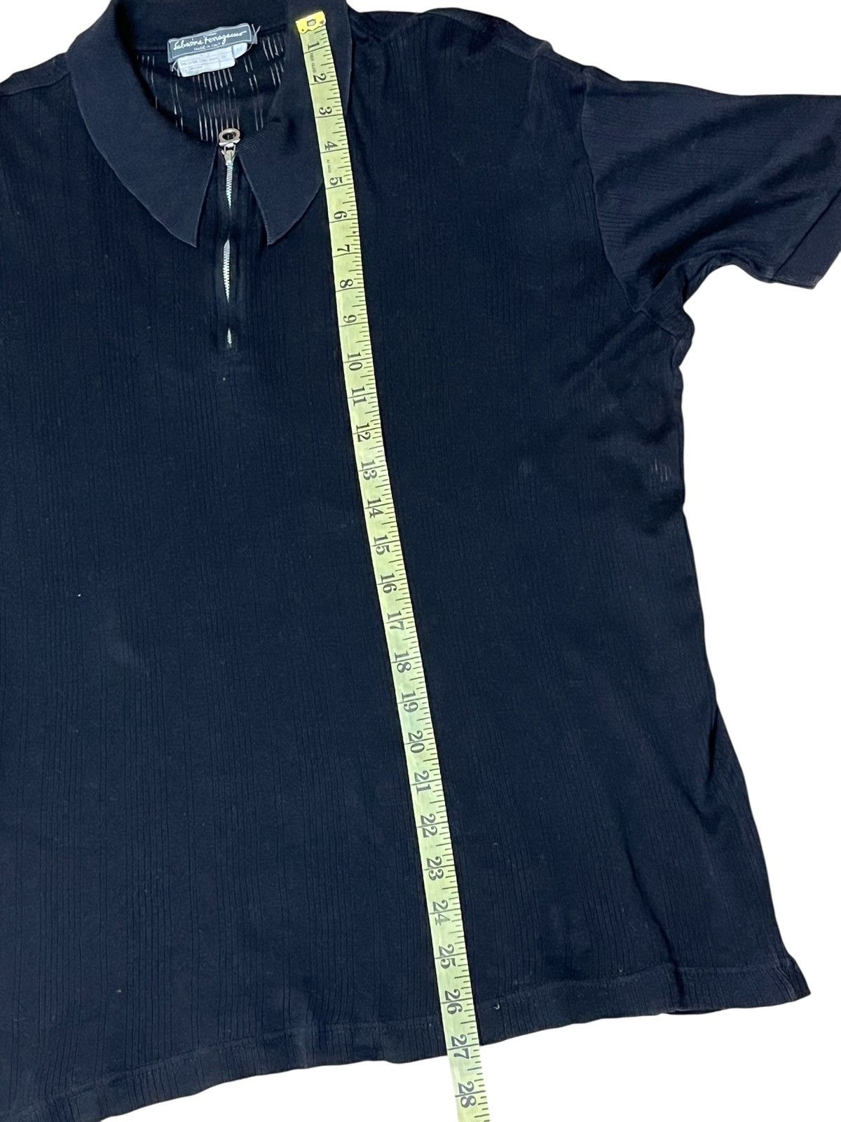 Salvatore Ferragamo Vintage SALVATORE FERRAGAMO 1/2 zipper polo shirts Size US L / EU 52-54 / 3 - 11 Thumbnail