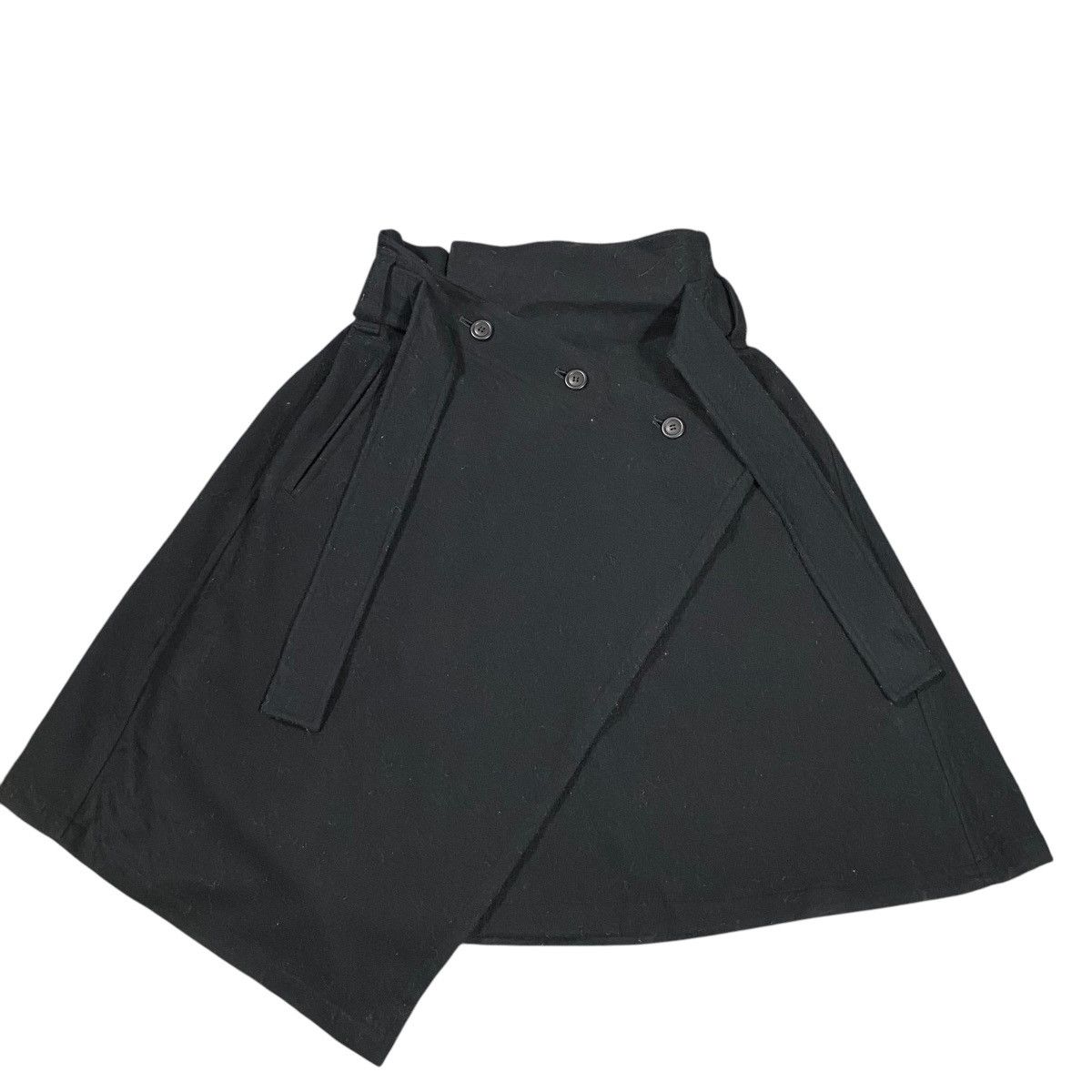 Homme Plisse Issey Miyake × Issey Miyake × Pleats Please Issey Miyake Vintage 80s Issey Miyake Wrap Belted Asymmetry Skirt Size 9 Size 26" / US 2 / IT 38 - 2 Thumbnail