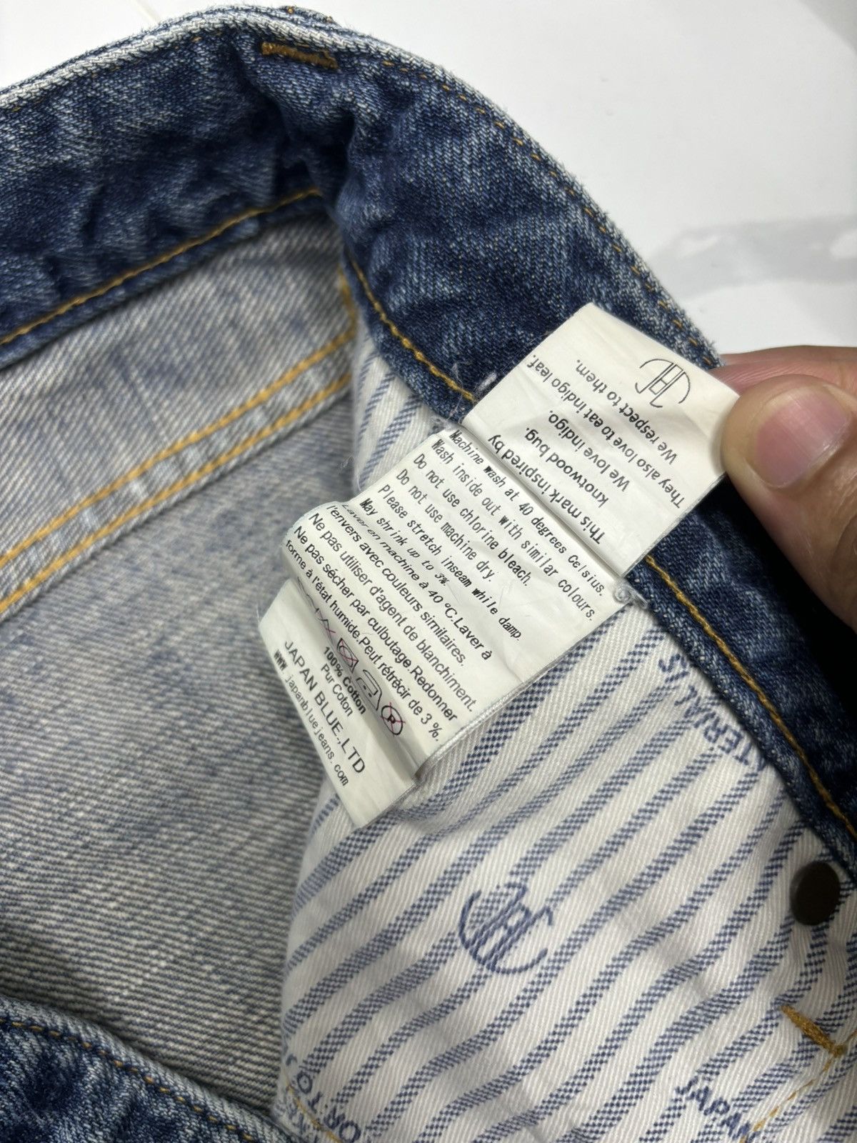 Japan Blue 🔥JAPAN BLUE SELVEDGE DENIM JEANS INDIGO Size US 35 - 14 Thumbnail