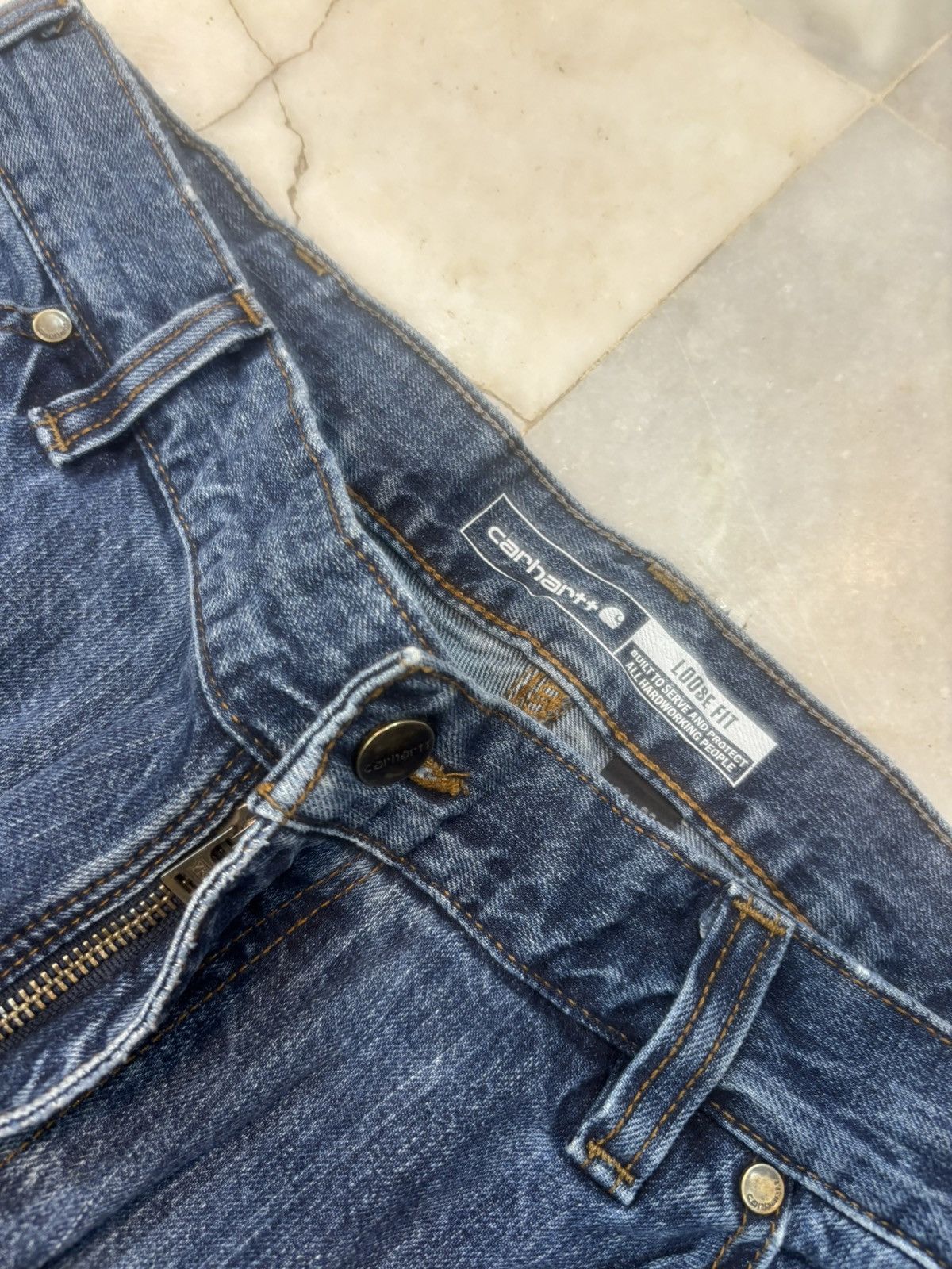 Carhartt Vintage carhartt loose fit denim double knee Size US 34 / EU 50 - 3 Thumbnail