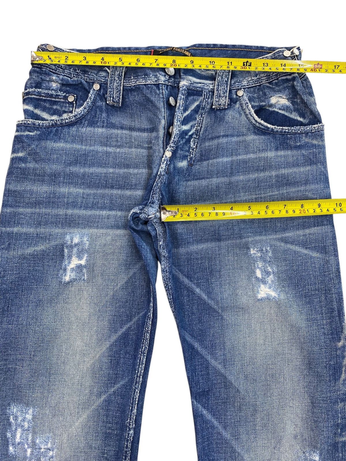 Takeshy Kurosawa Takeshy Kurosawa Brand Whiskers Faded Wash Ripped Jeans Size US 30 / EU 46 - 9 Thumbnail