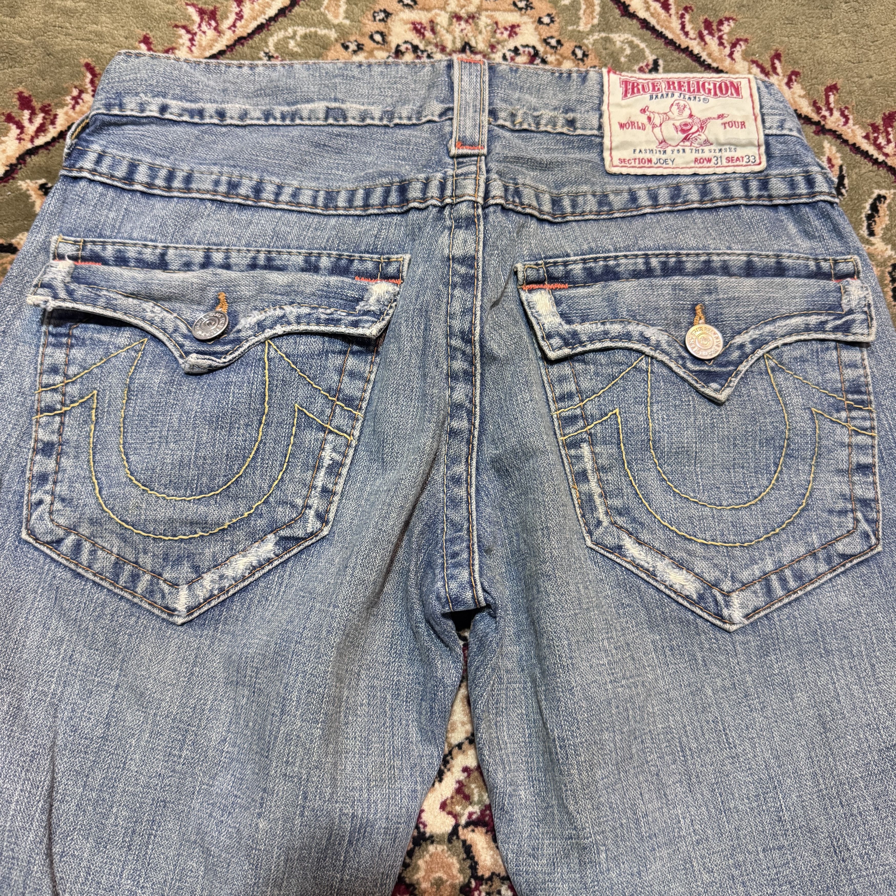 True Religion Vintage Y2K Flare True Religion Joey Distressed Jeans Mens Size US 31 - 4 Thumbnail