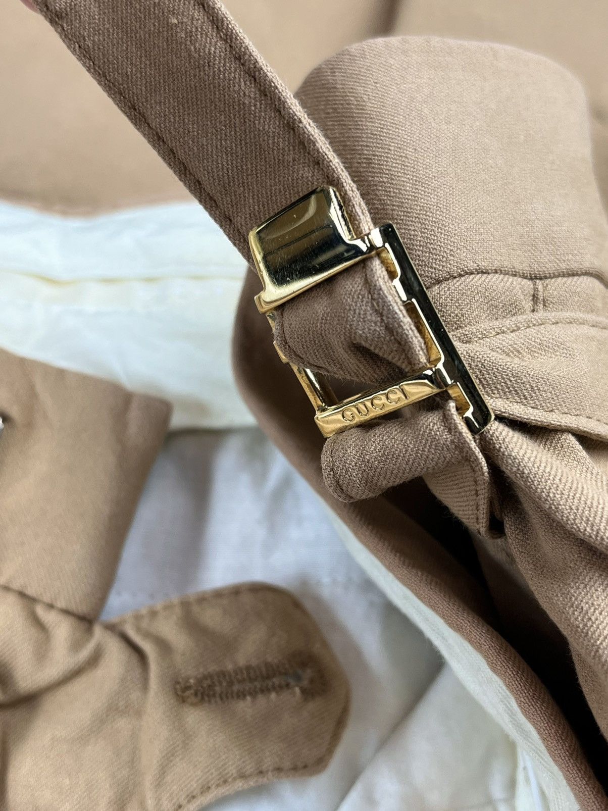 Gucci Gucci Tom Ford Vintage Gold Buckled Trousers Pants Size US 32 / EU 48 - 5 Thumbnail