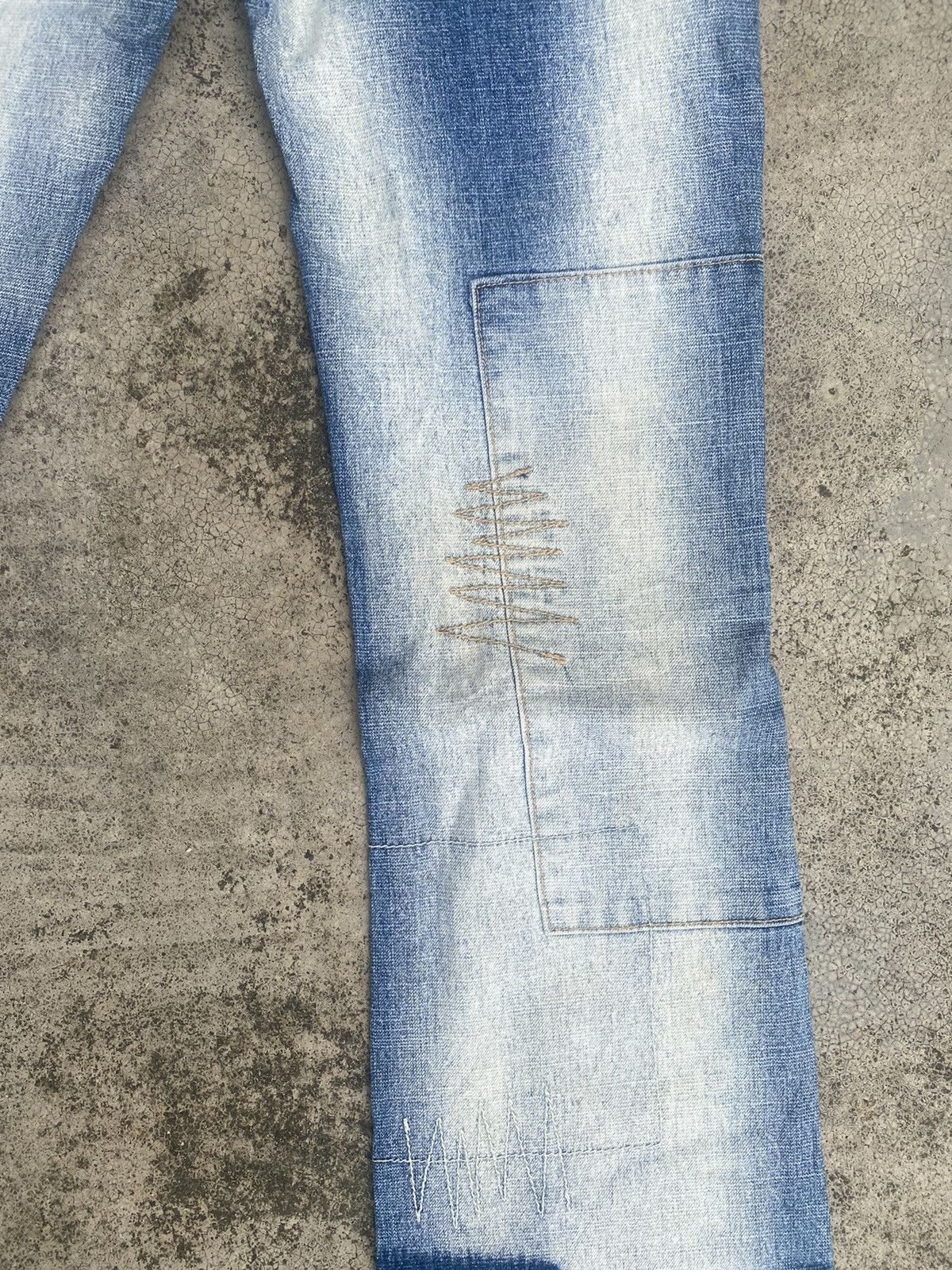 If Six Was Nine × Japanese Brand Flare Jeans Ruble Patchwork Bootcut Size US 29 - 18 Thumbnail