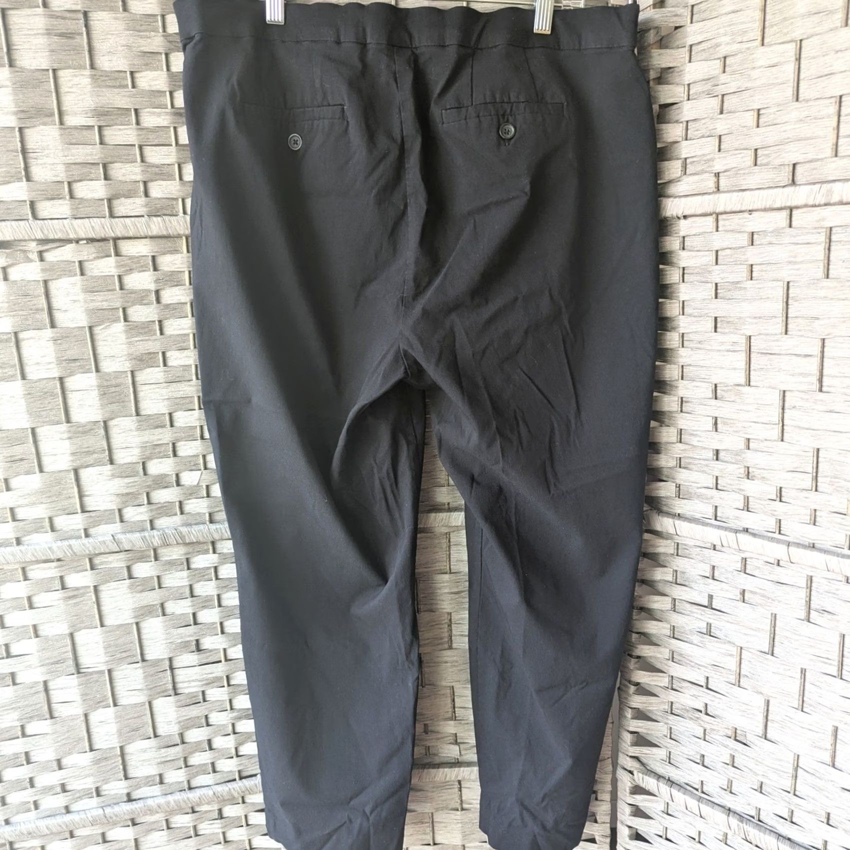 Vintage VINTAGE Lane Bryant Dress Pants Black Straight Leg Trousers Stretch Office Minimalist Size 40" / US 18 - 3 Thumbnail
