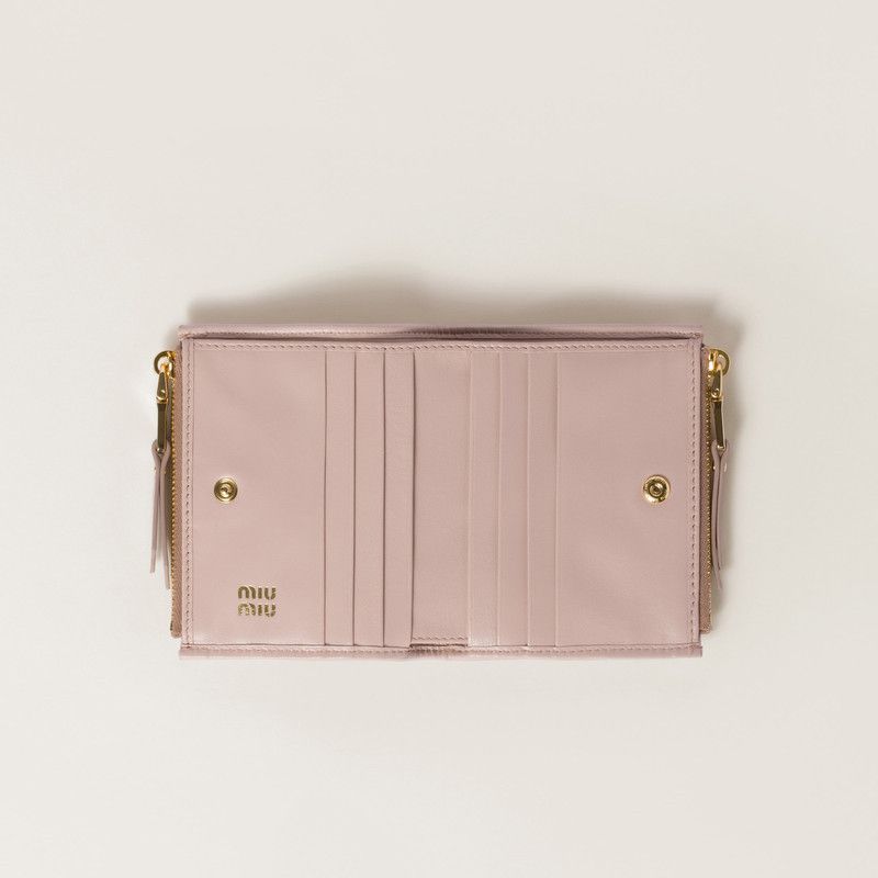 Miu Miu o1B3y1r0426 Size: OS / Matelassé Nappa Leather Small Wallet Size ONE SIZE - 2 Thumbnail