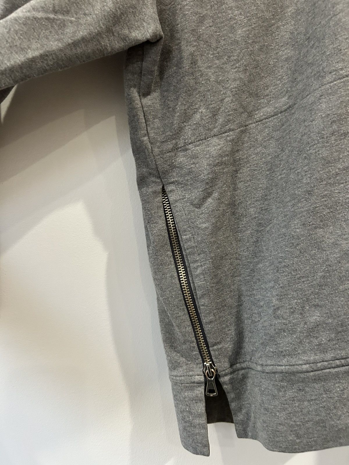 Eleventy Eleventy Gray Quarter Zip Sweatshirt With Side Zips Size US S / EU 44-46 / 1 - 3 Thumbnail