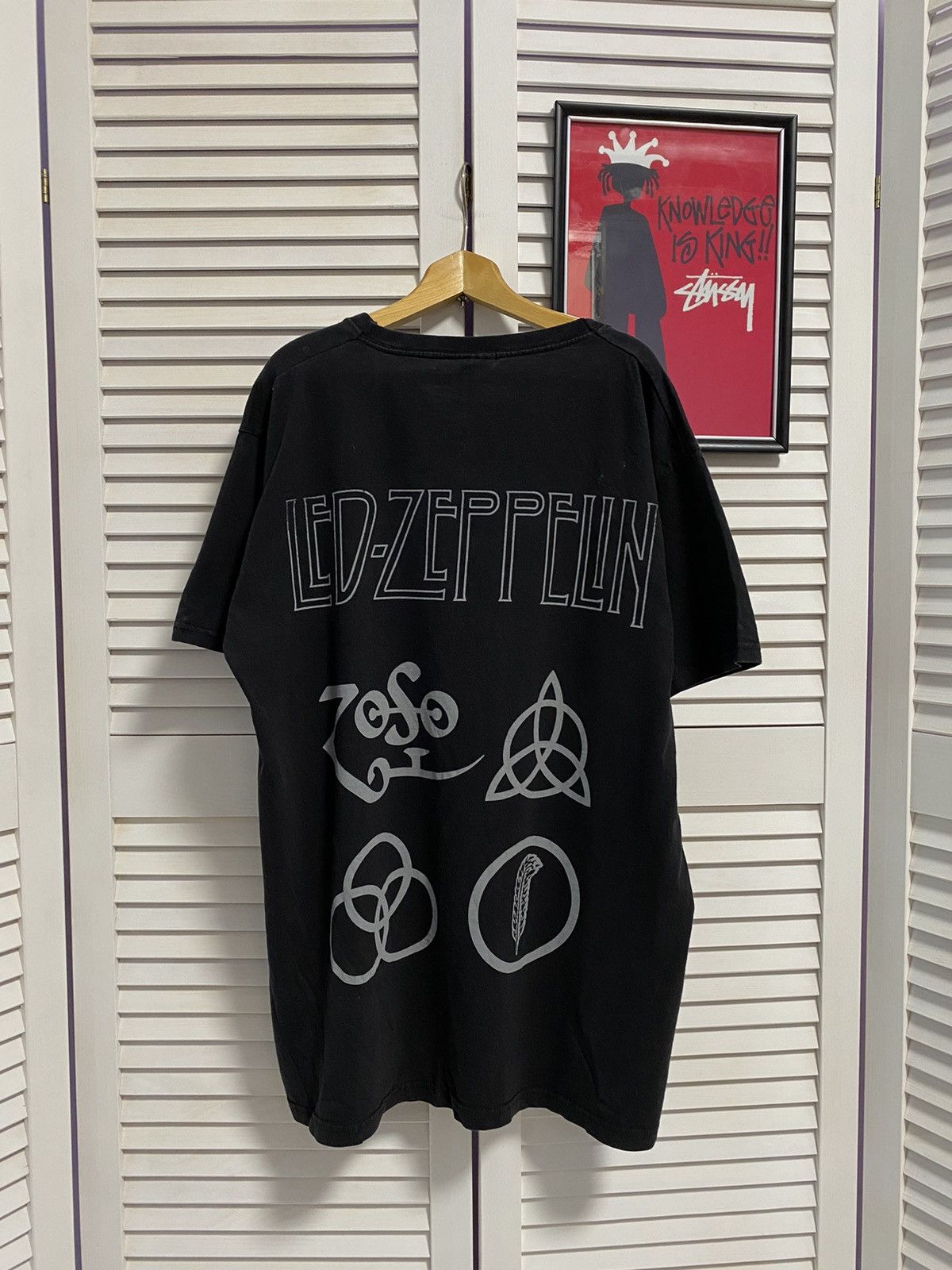 Led Zeppelin Vintage T Shirt Led Zeppelin Graphic Double Print Rap Tees Size US L / EU 52-54 / 3 - 3 Thumbnail