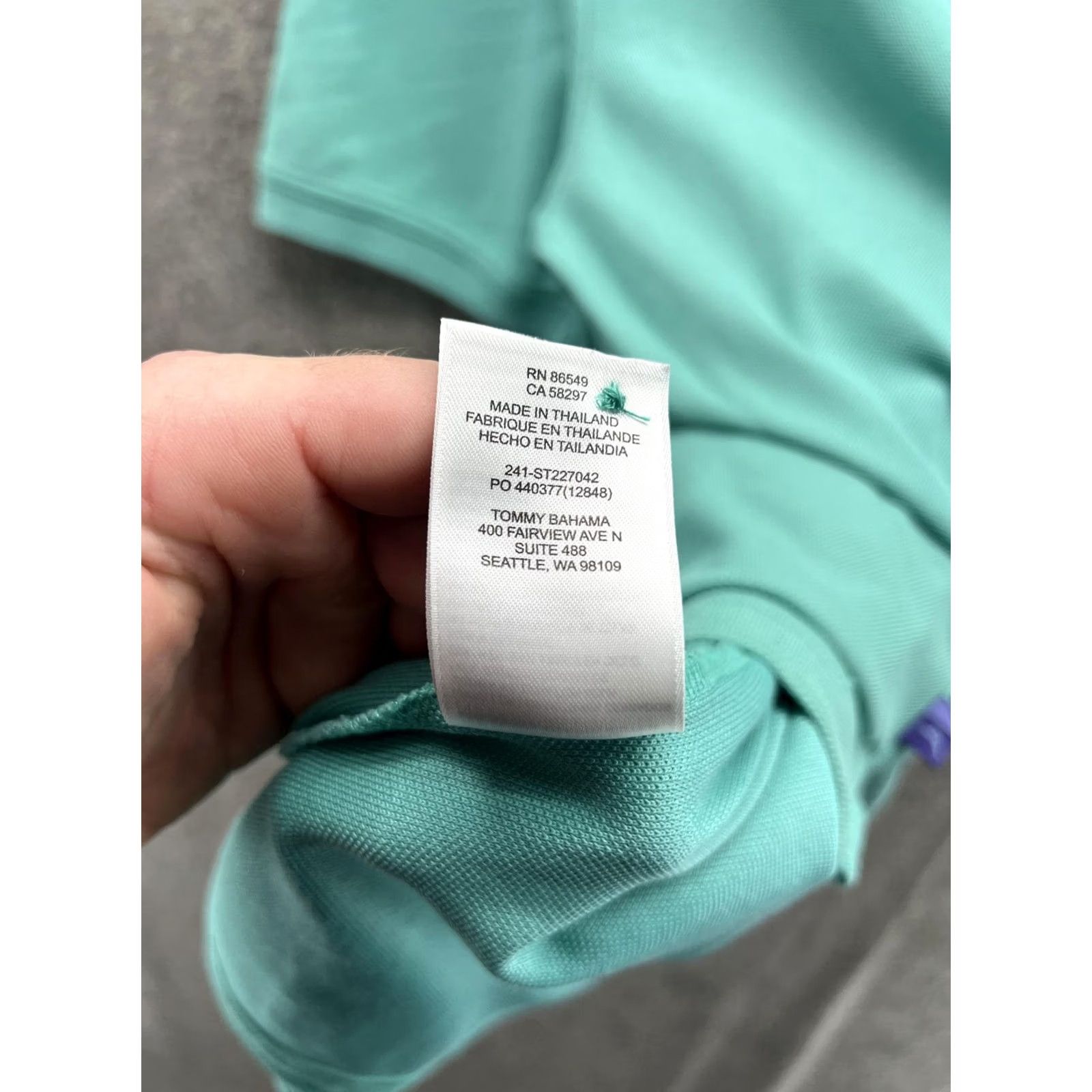 Tommy Bahama Tommy Bahama IslandZone Polo Shirt Mens XL Green Solid Marlin Logo Golf Casual Size US XL / EU 56 / 4 - 3 Thumbnail