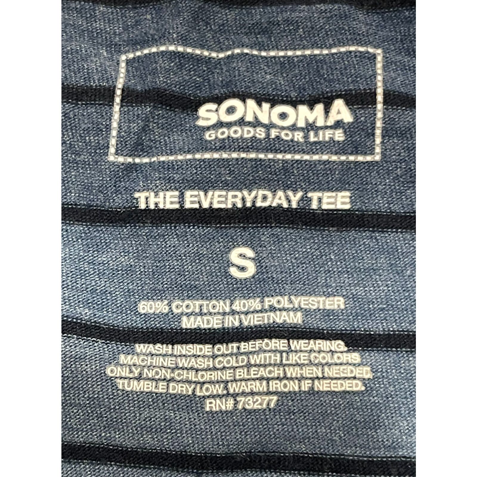 Vintage Sonoma Shirt Women's Size Small Blue White Striped Long Sleeve Modern Casual Size S / US 4 / IT 40 - 7 Thumbnail