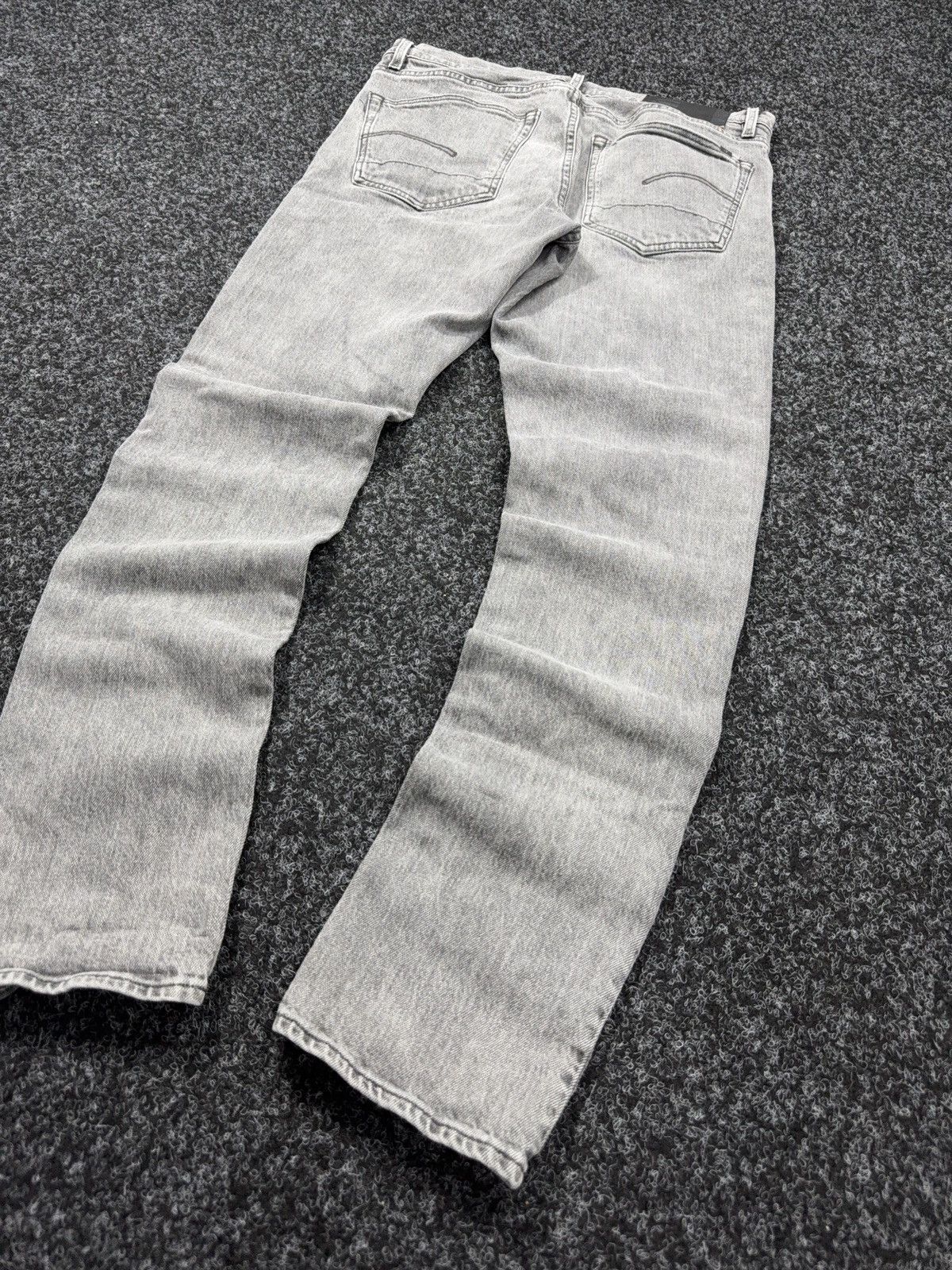 G-Star Y2K G-Star RAW 3301 Slim Faded Grey Denim Jeans W32 L32 Size US 32 / EU 48 - 12 Thumbnail