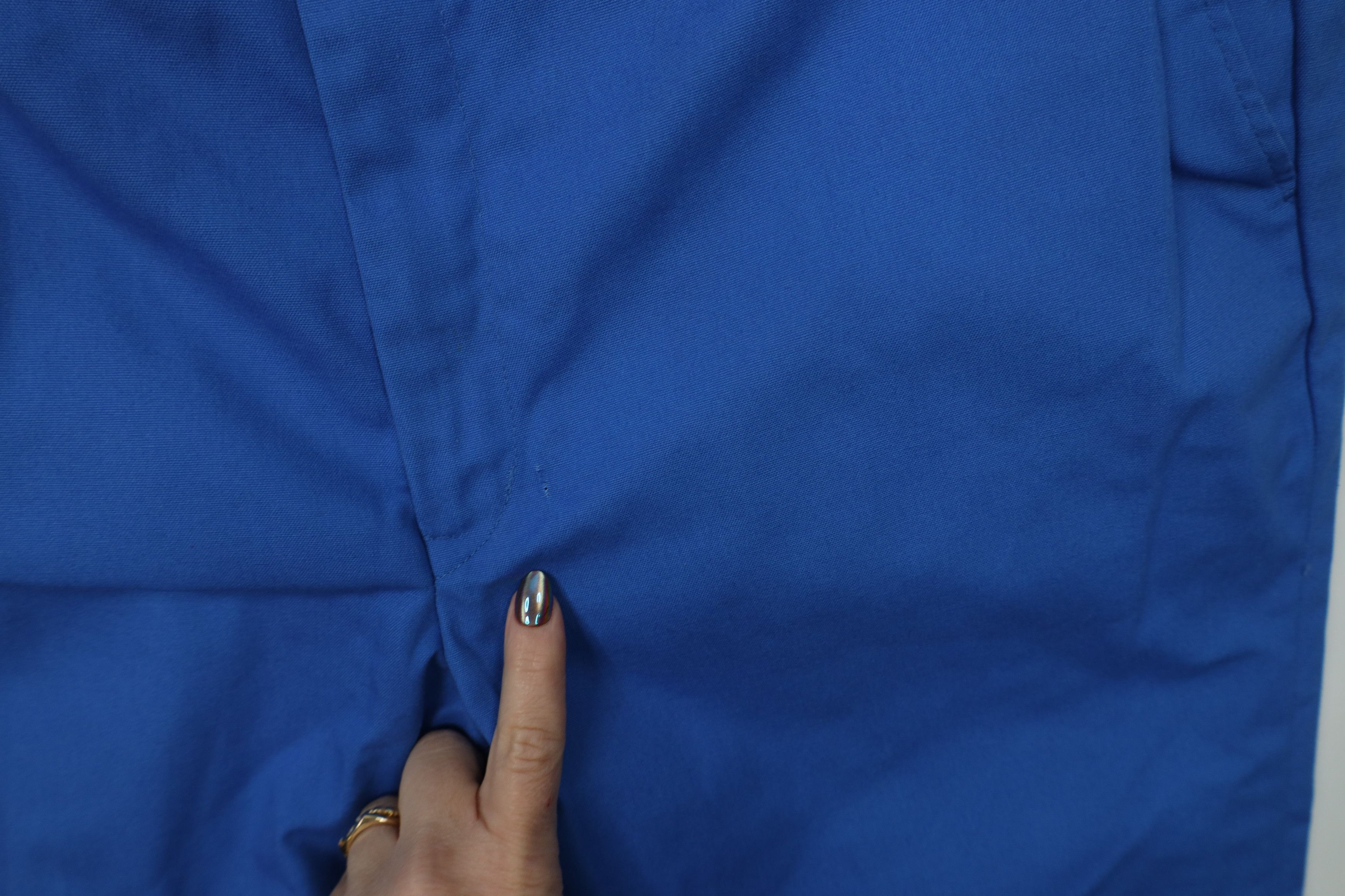 Vintage Vintage 70s Streetwear Wide Leg Chino Pants Royal Blue Size US 38 / EU 54 - 5 Thumbnail