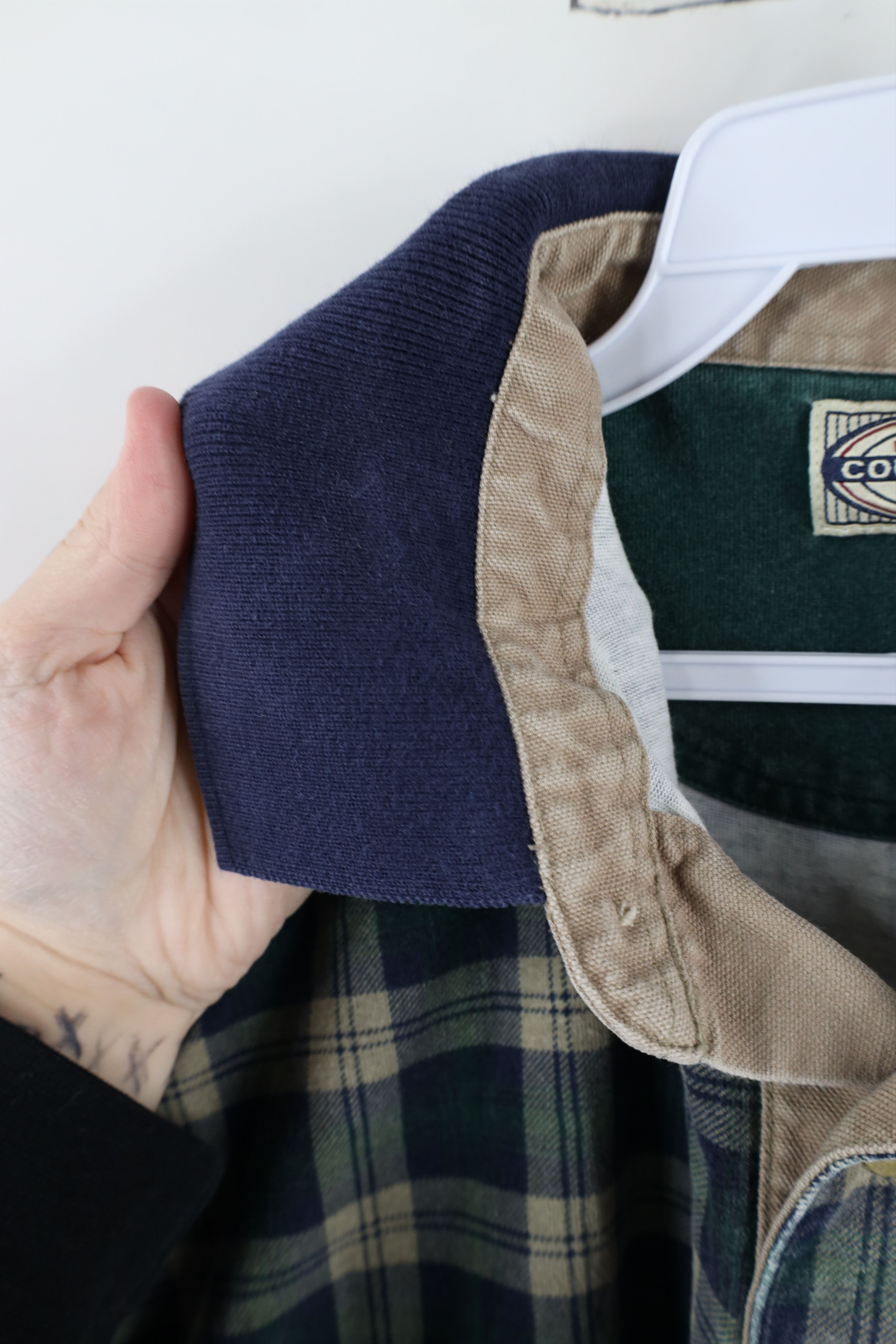 Vintage Vintage 90s Streetwear Heavyweight Long Sleeve Polo Shirt Size US XL / EU 56 / 4 - 10 Thumbnail