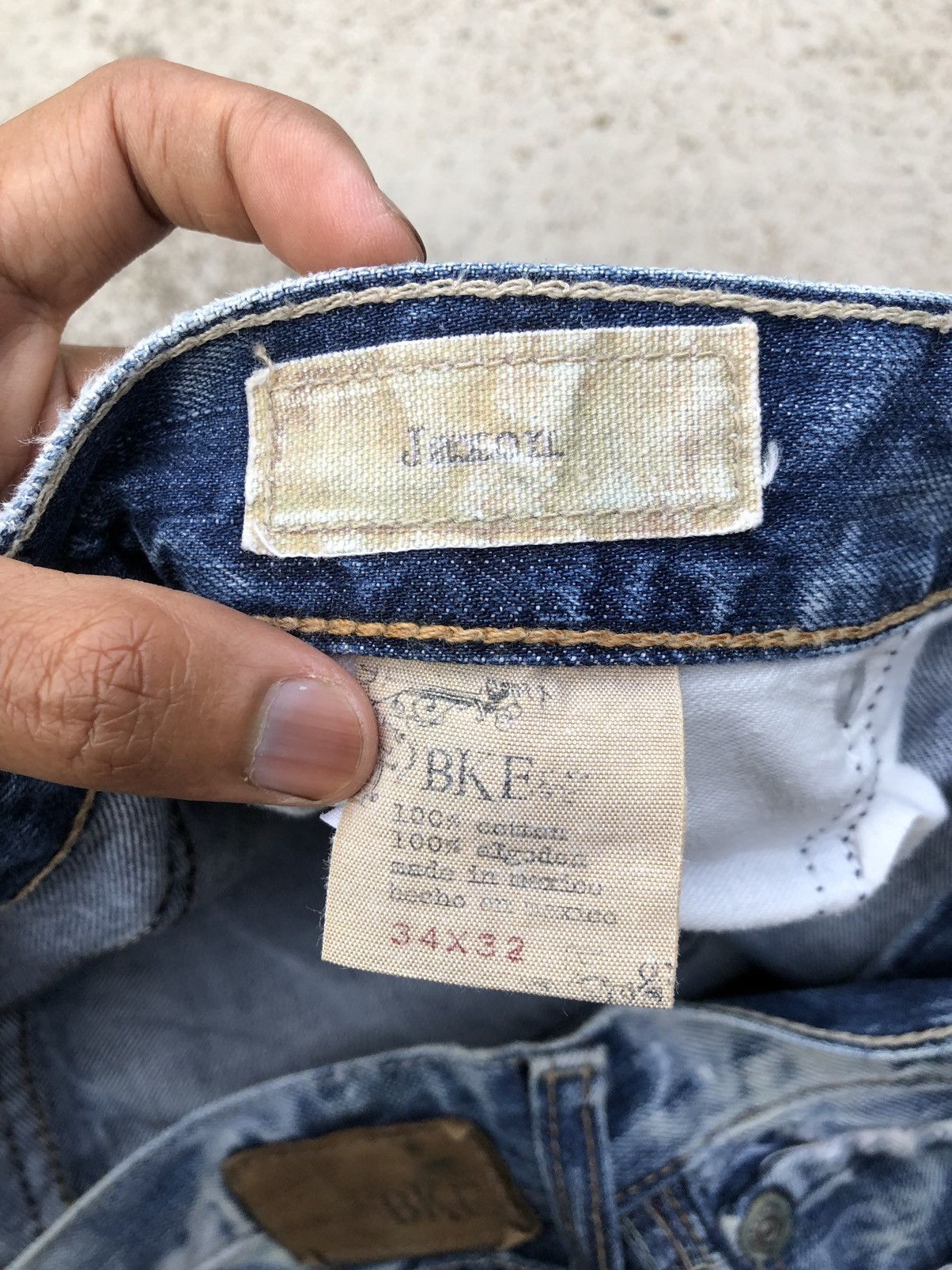 If Six Was Nine FLARED⚡️⚡️BKE WASHED BLUE DENIM Size US 34 / EU 50 - 2 Thumbnail