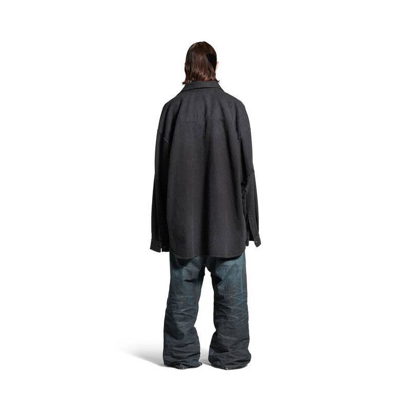 Balenciaga o1bcso1str0426 Loop Sports Icon Layered Shirt in Black Size US XS / EU 42 / 0 - 4 Thumbnail